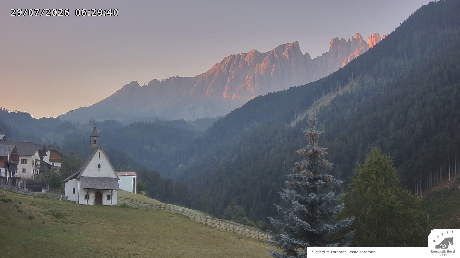 Archived image Webcam Welschnofen: Hotel Post