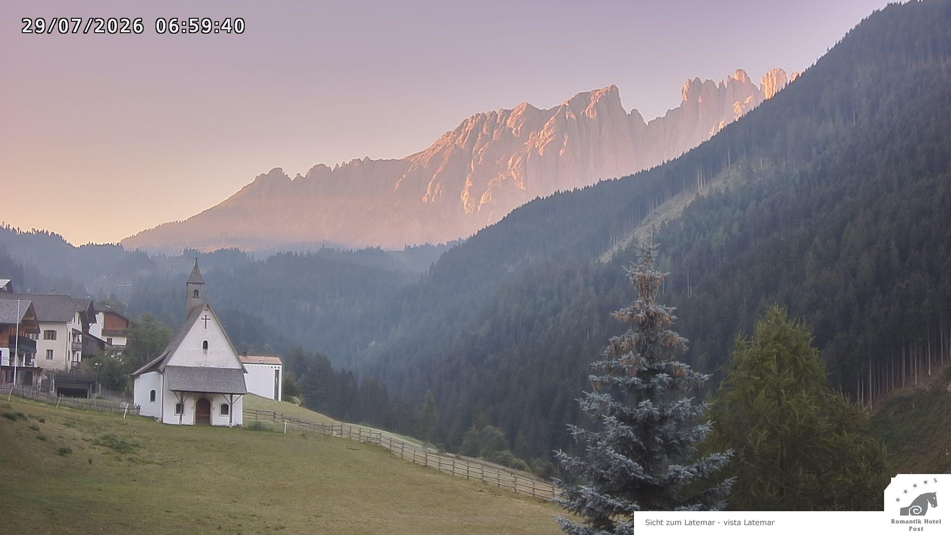 Archived image Webcam Welschnofen: Hotel Post