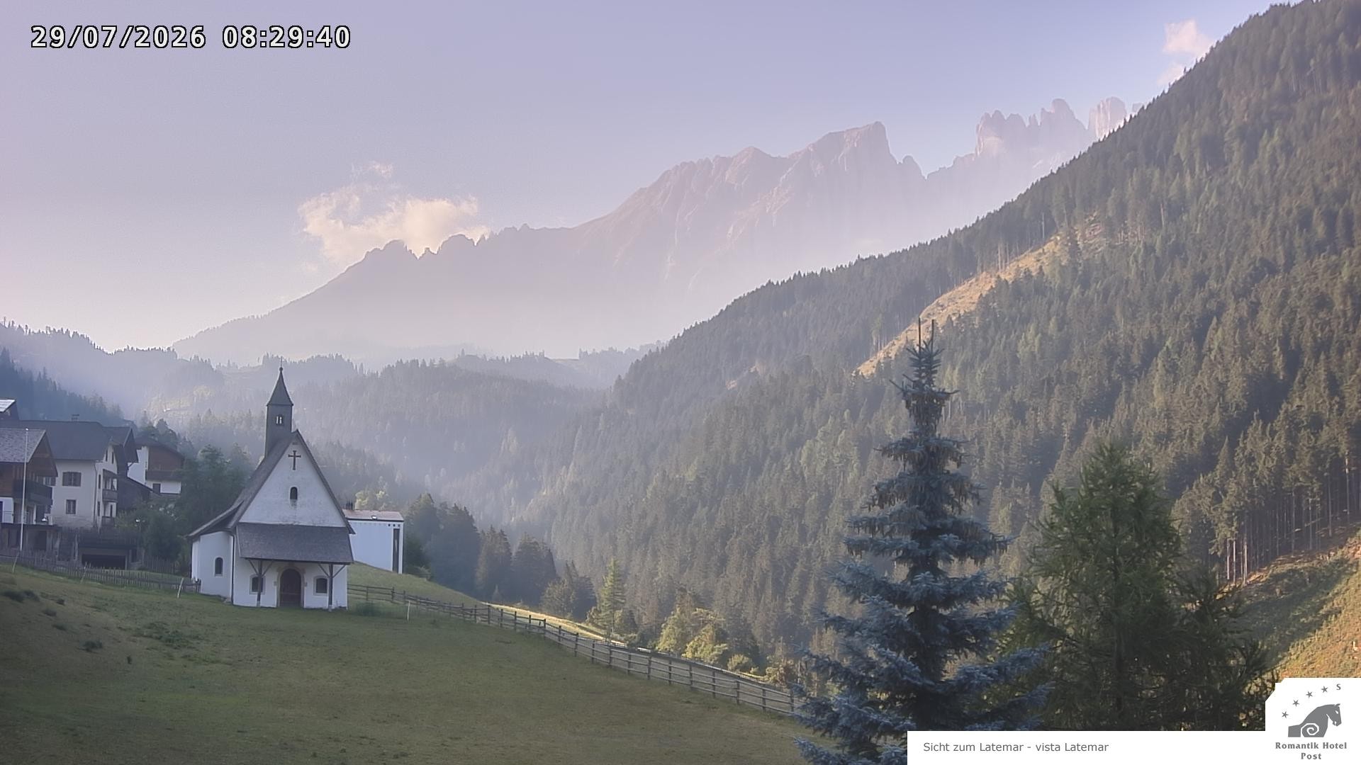 Archived image Webcam Welschnofen: Hotel Post