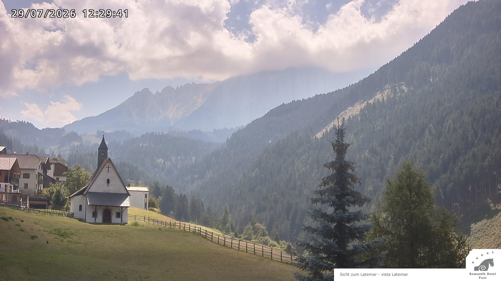 Archived image Webcam Welschnofen: Hotel Post