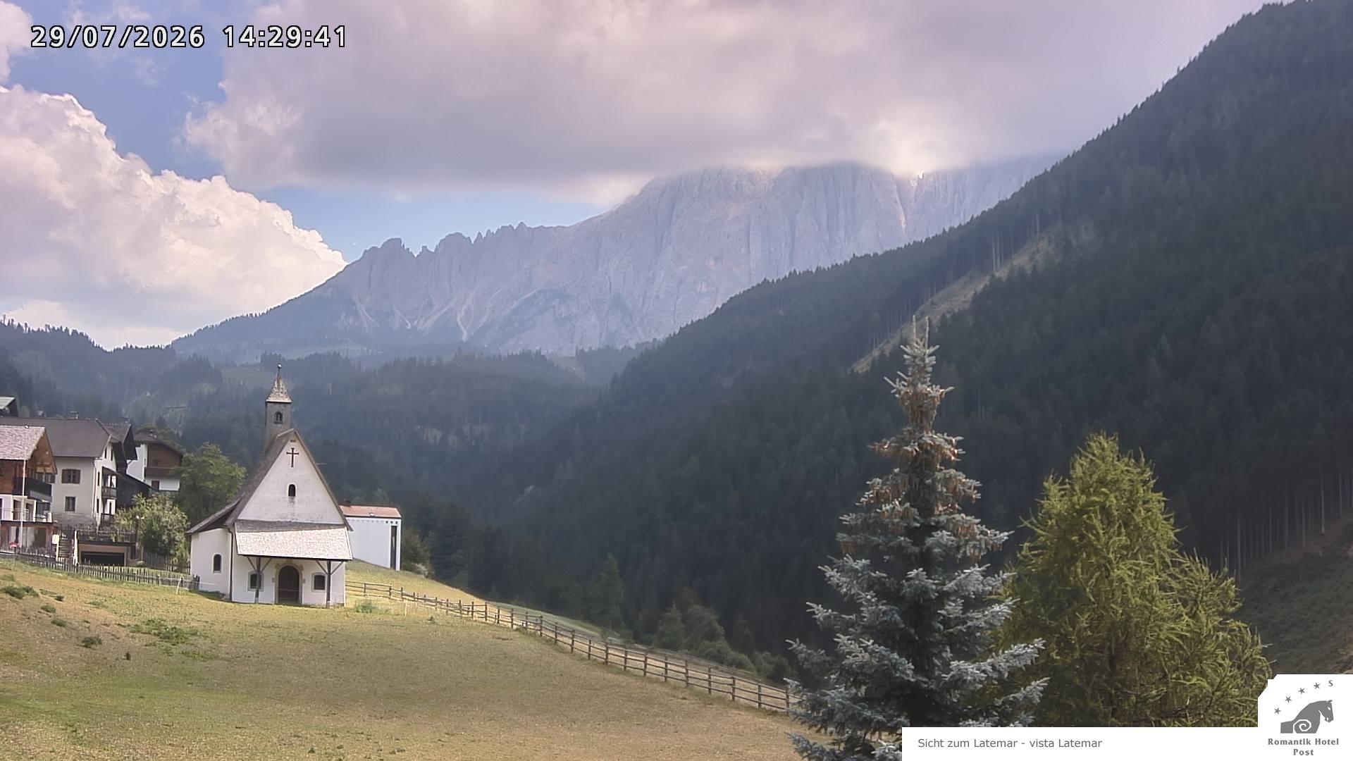 Archiv Foto Webcam Welschnofen: Romantik Hotel Post