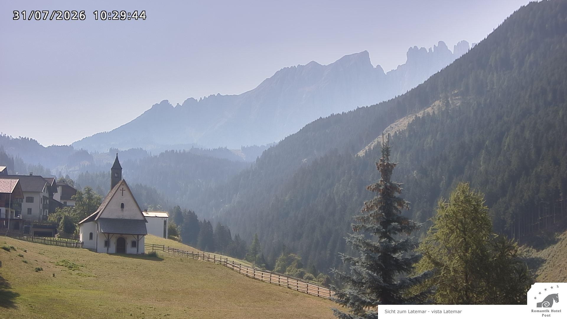 Archived image Webcam Welschnofen: Hotel Post