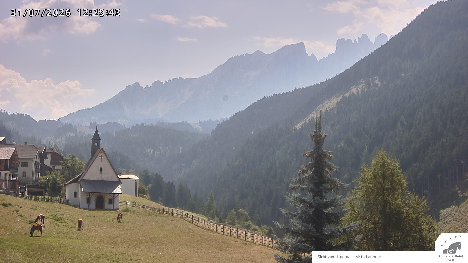 Archived image Webcam Welschnofen: Hotel Post