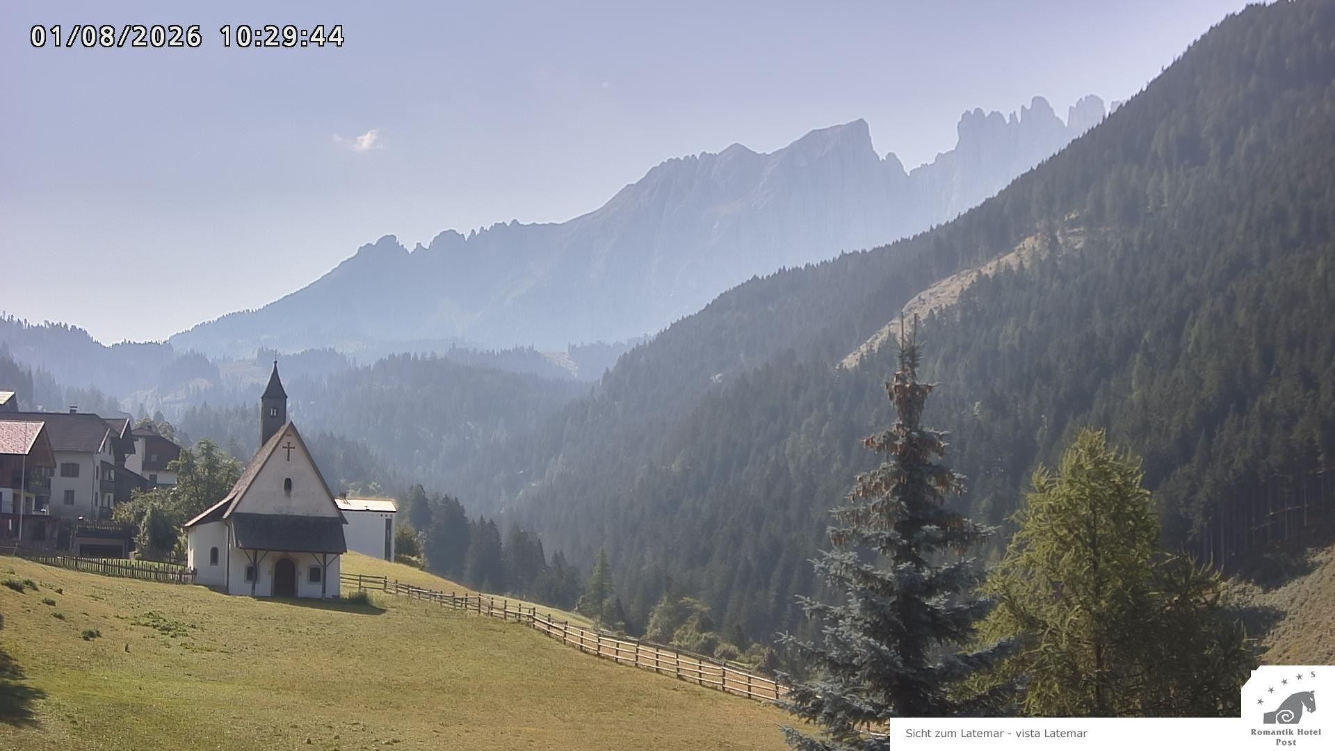 Archived image Webcam Welschnofen: Hotel Post