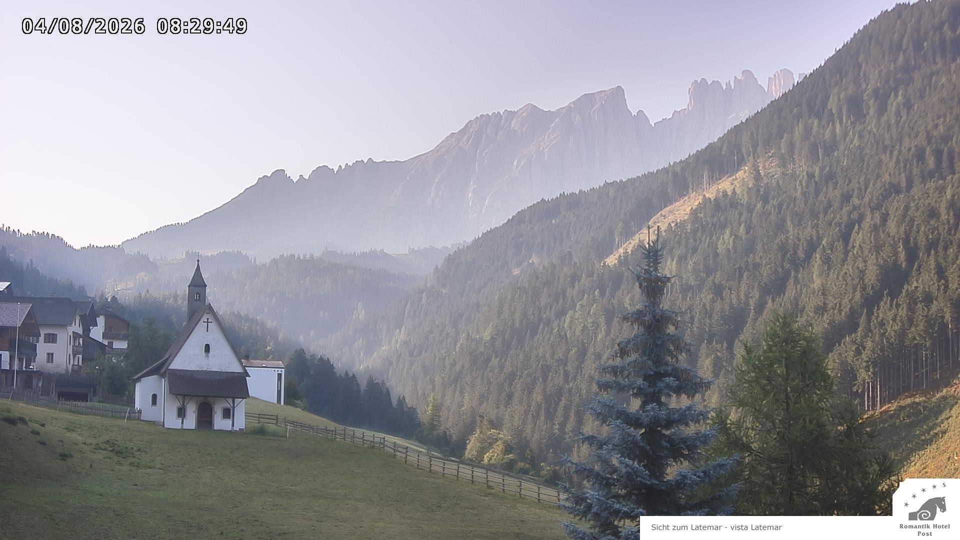 Archived image Webcam Welschnofen: Hotel Post