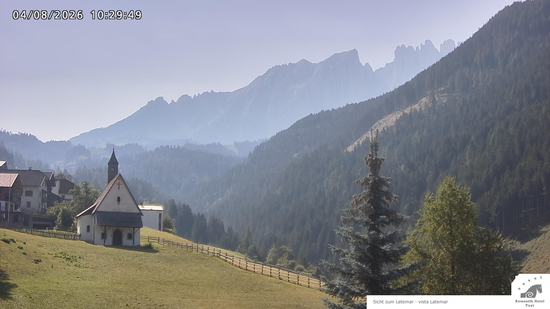 Archived image Webcam Welschnofen: Hotel Post
