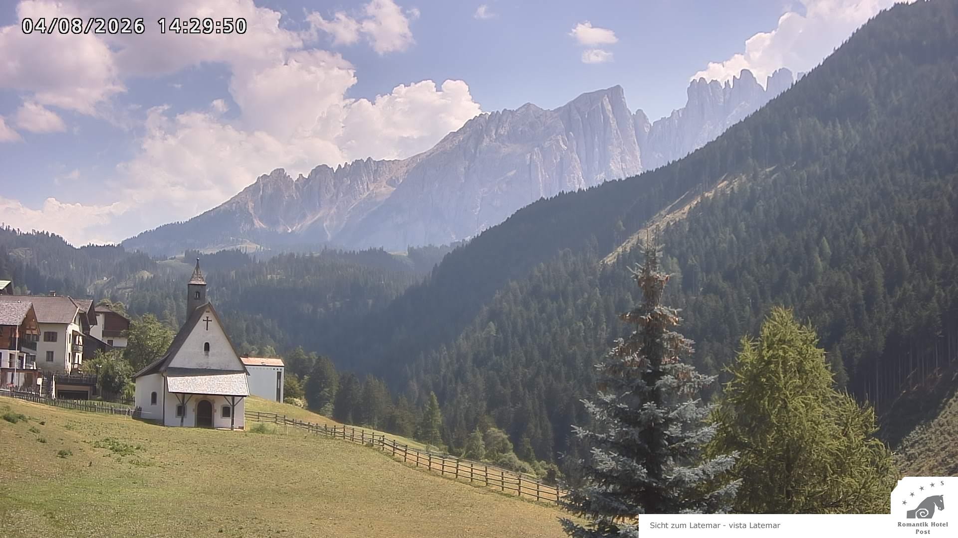 Archived image Webcam Welschnofen: Hotel Post
