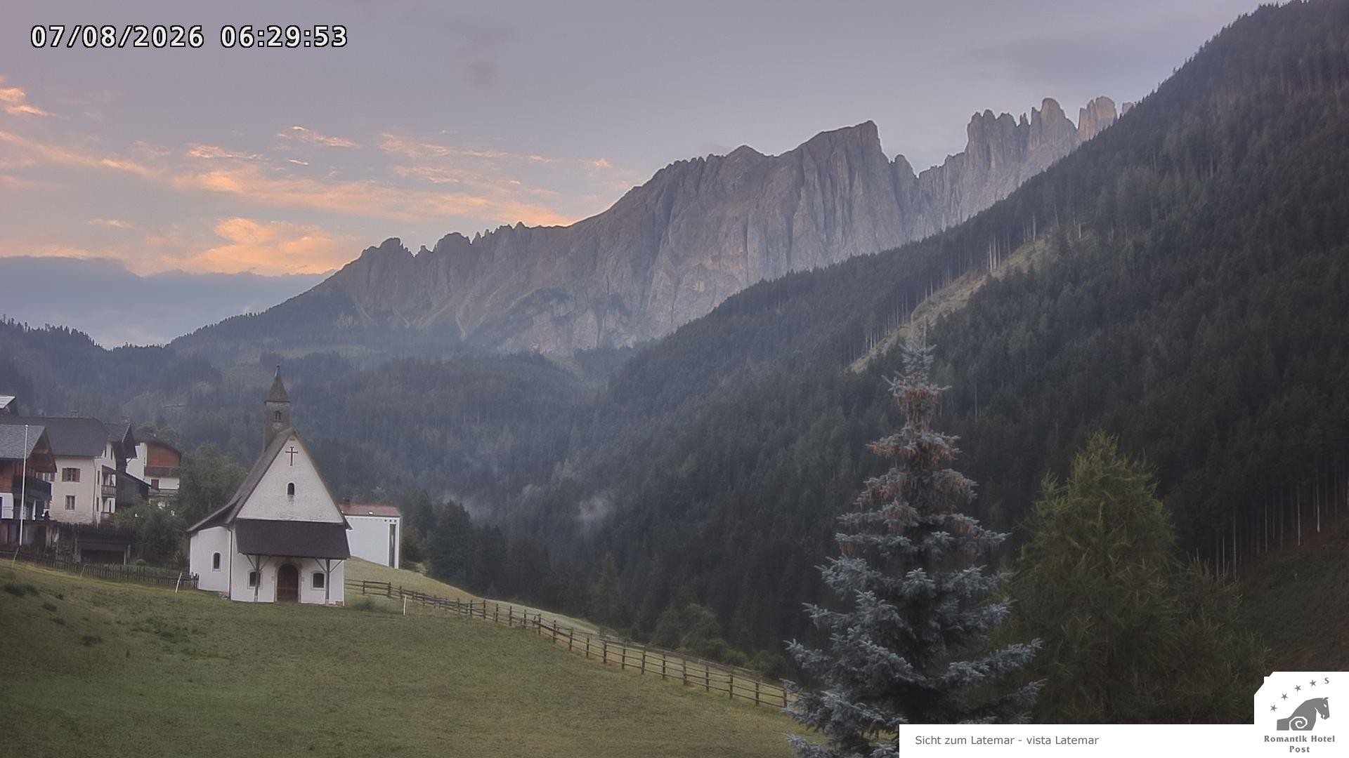 Archived image Webcam Welschnofen: Hotel Post