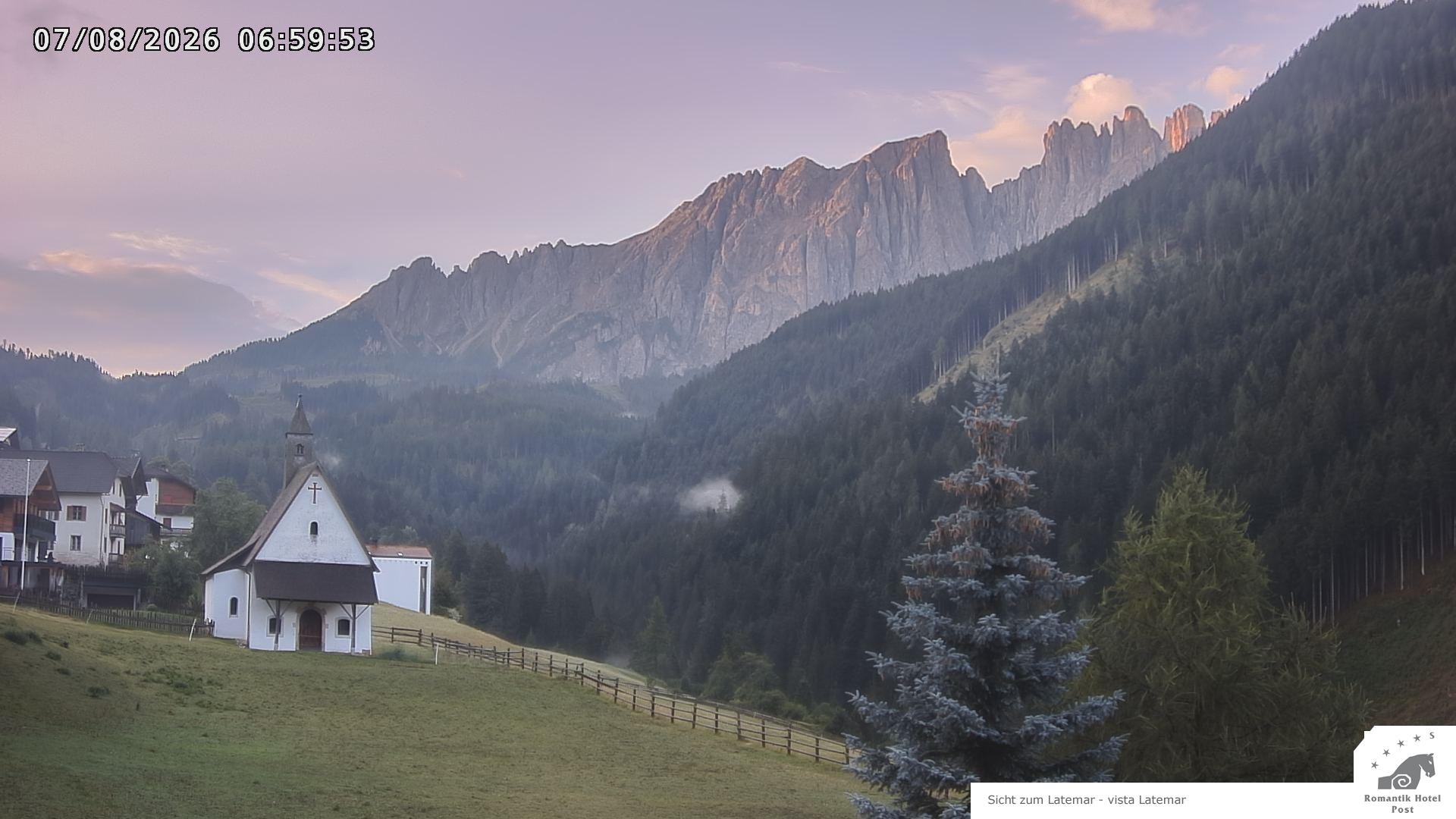 Archived image Webcam Welschnofen: Hotel Post