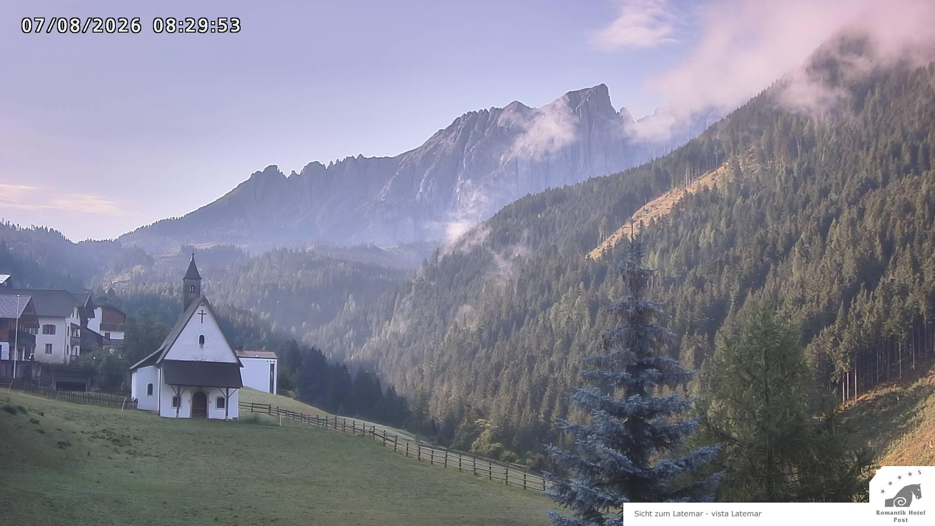Archived image Webcam Welschnofen: Hotel Post