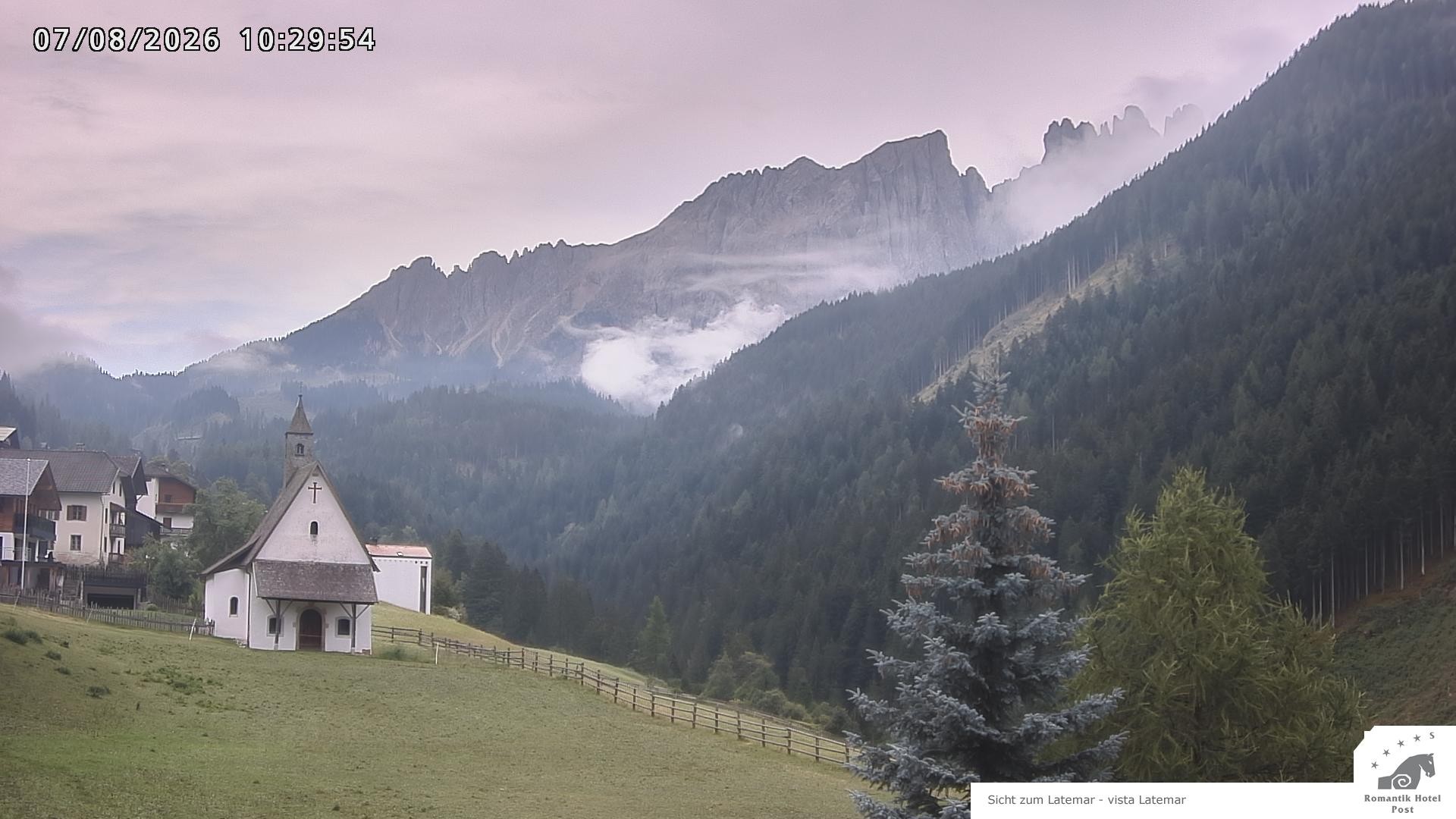Archived image Webcam Welschnofen: Hotel Post