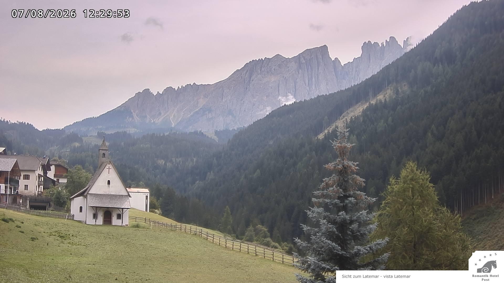 Archived image Webcam Welschnofen: Hotel Post
