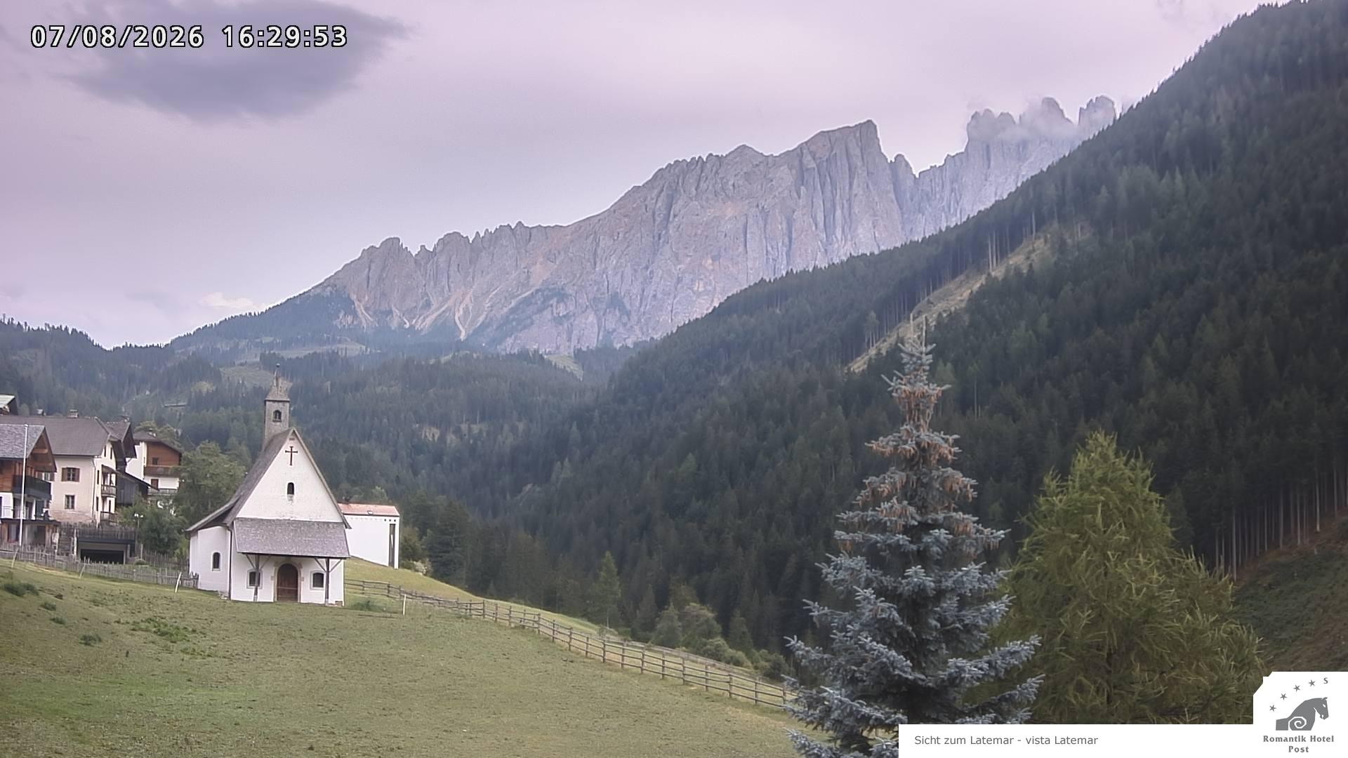 Archived image Webcam Welschnofen: Hotel Post