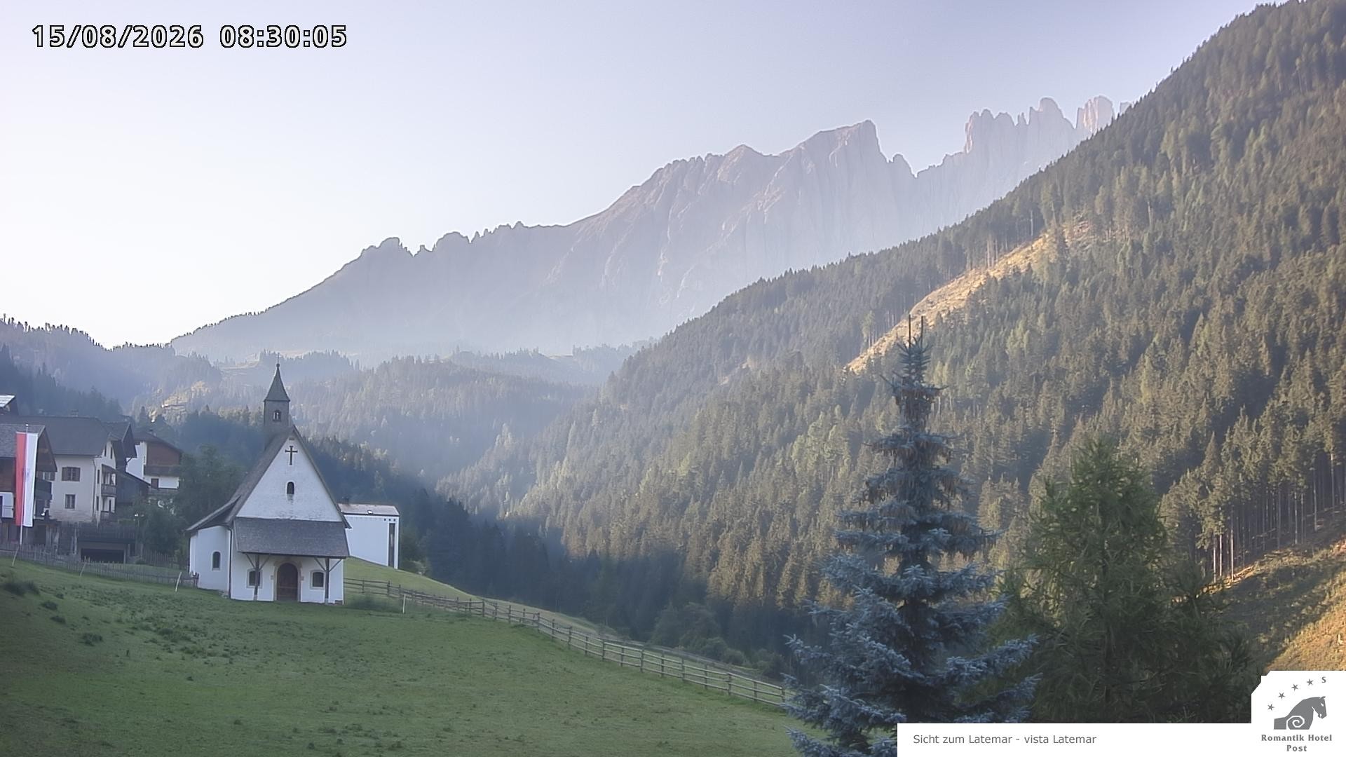 Archived image Webcam Welschnofen: Hotel Post