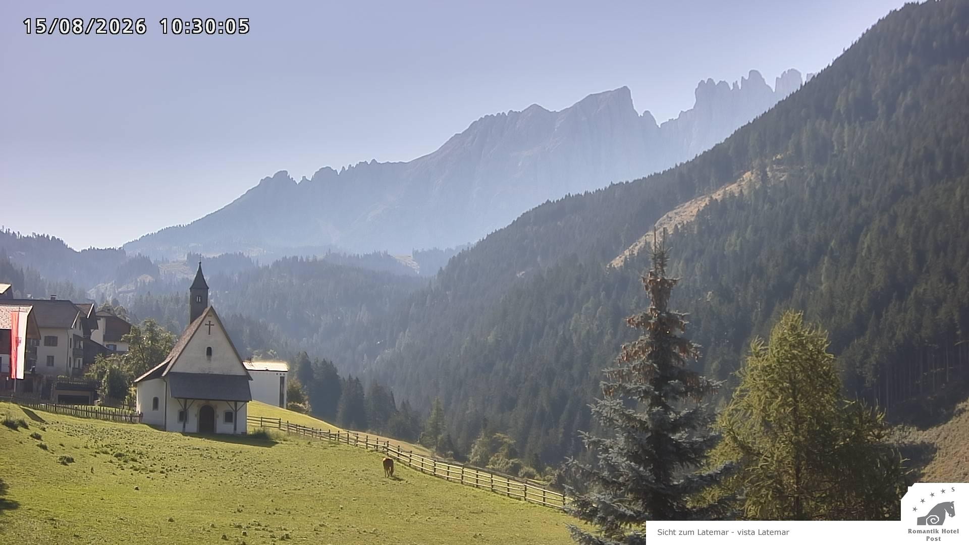 Archived image Webcam Welschnofen: Hotel Post