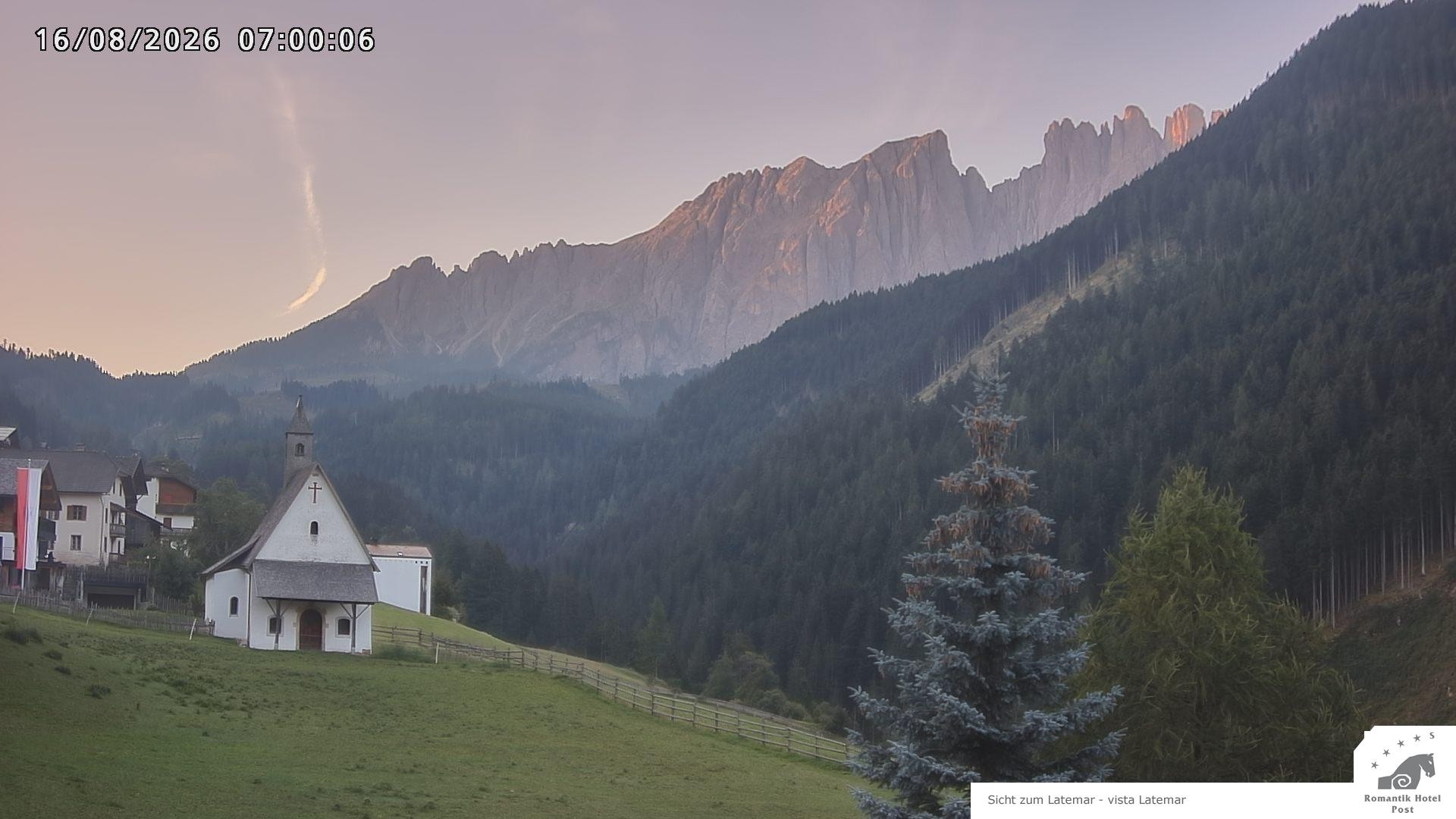 Archived image Webcam Welschnofen: Hotel Post