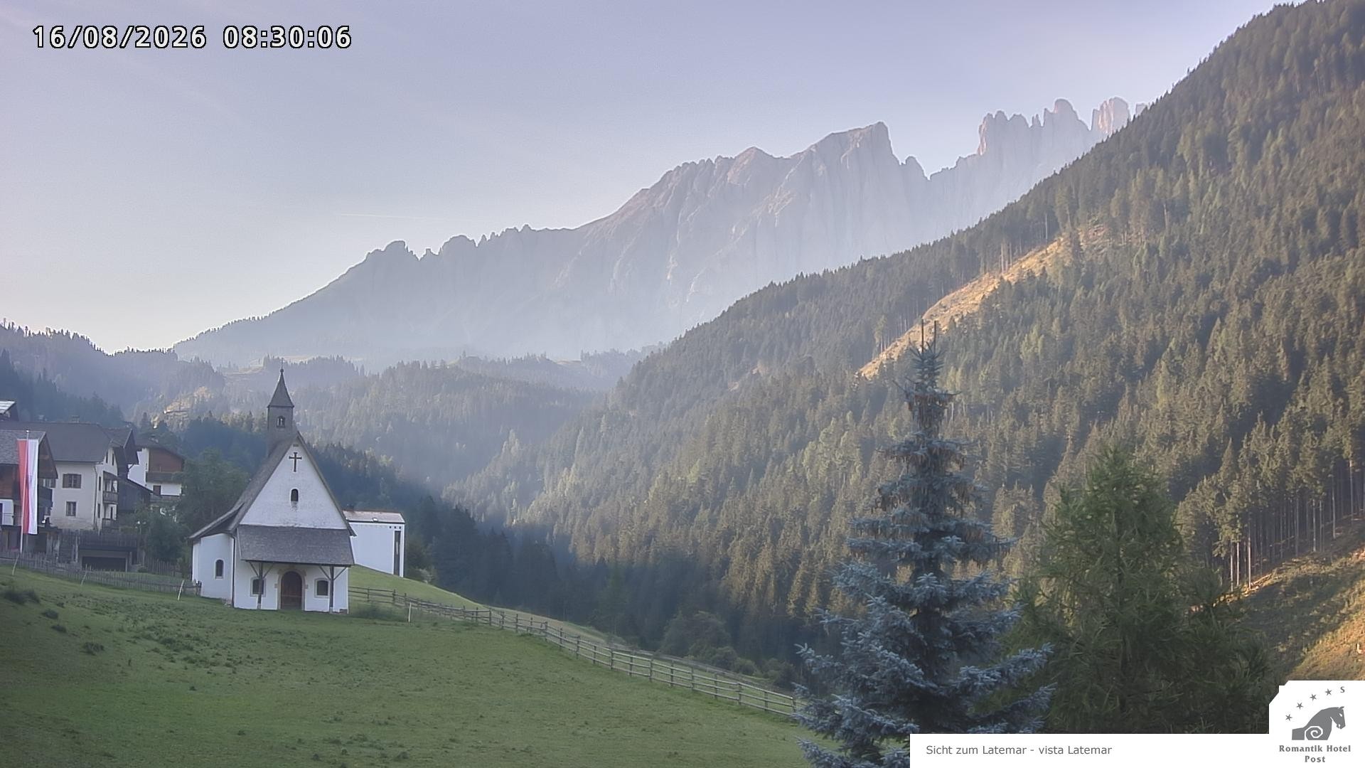 Archived image Webcam Welschnofen: Hotel Post