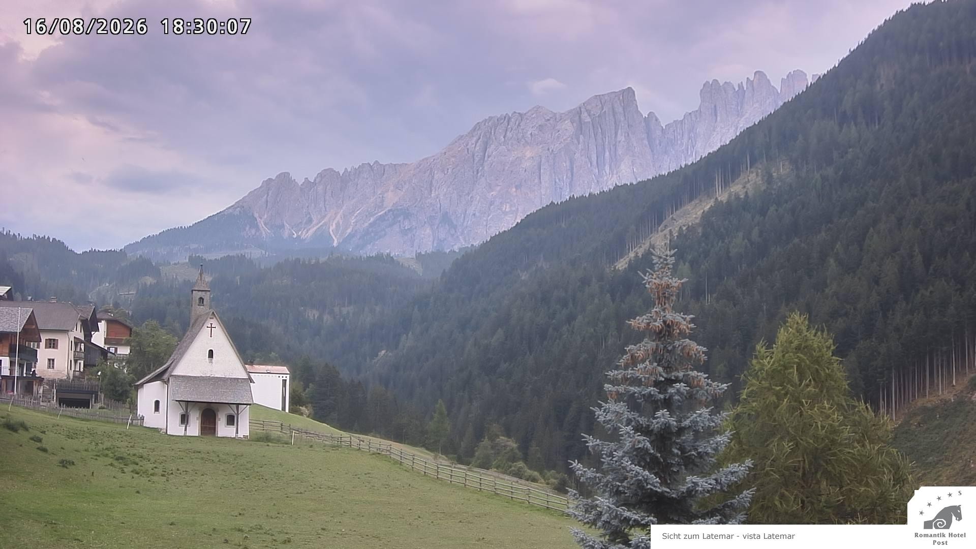 Archiv Foto Webcam Welschnofen: Romantik Hotel Post