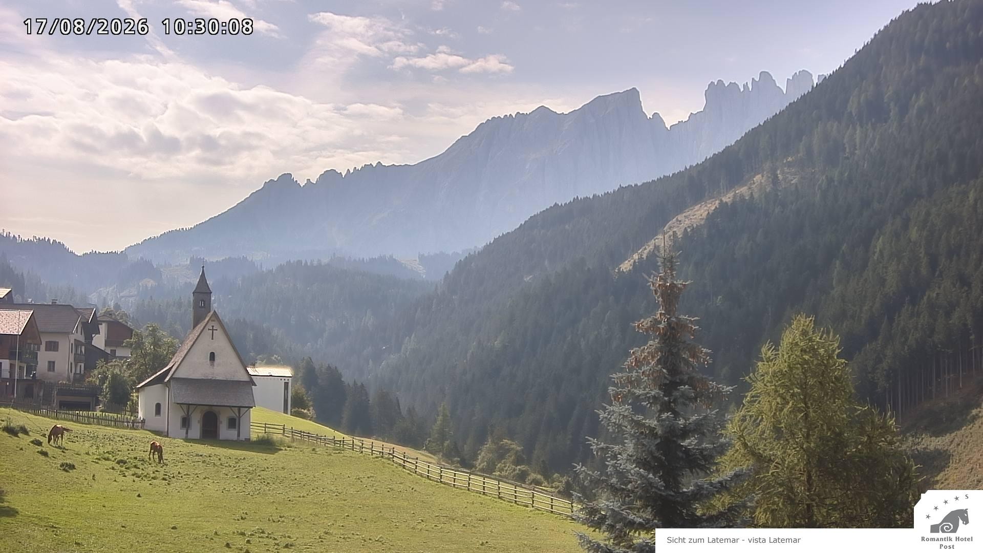 Archiv Foto Webcam Welschnofen: Romantik Hotel Post