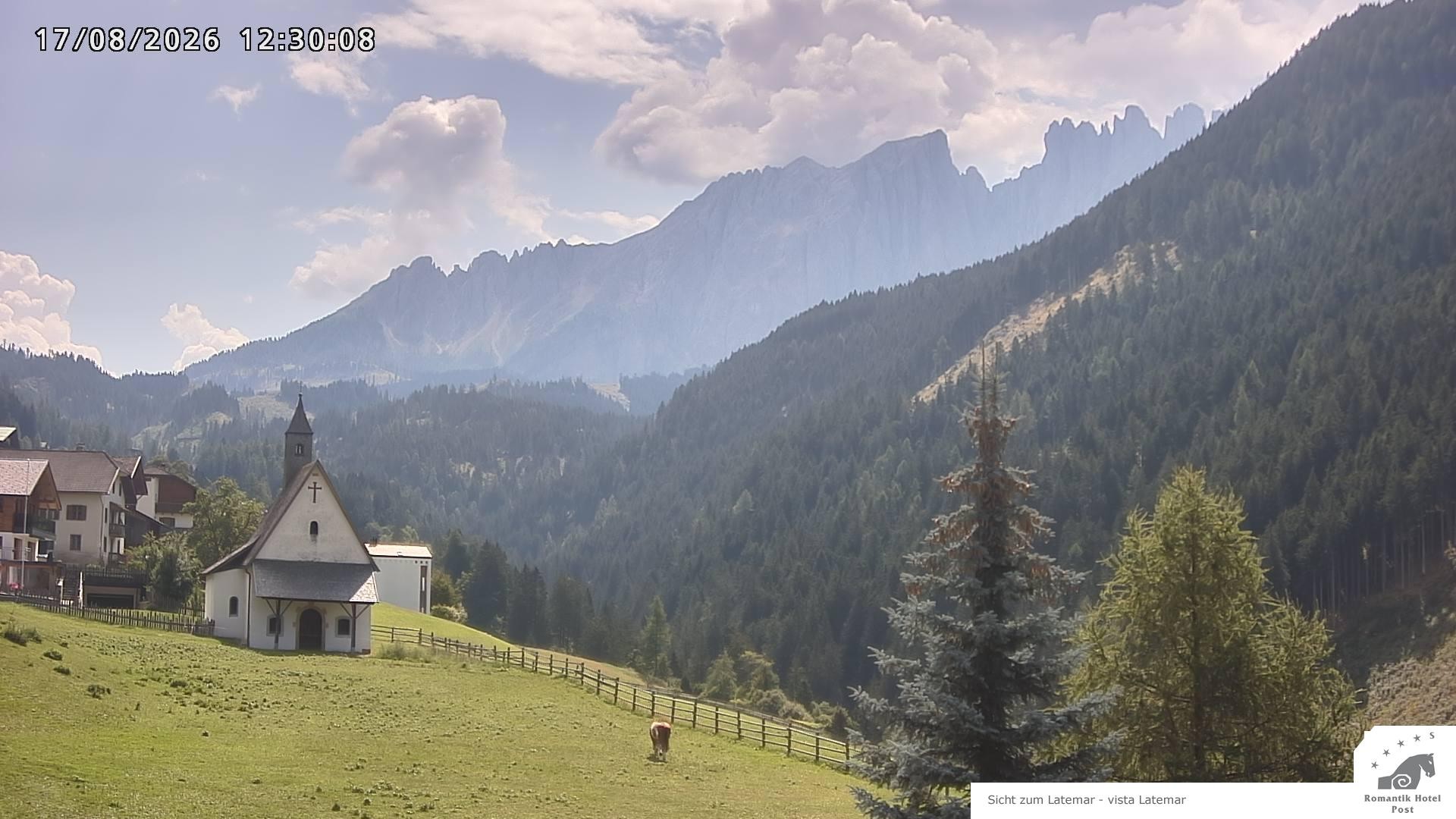 Archiv Foto Webcam Welschnofen: Romantik Hotel Post