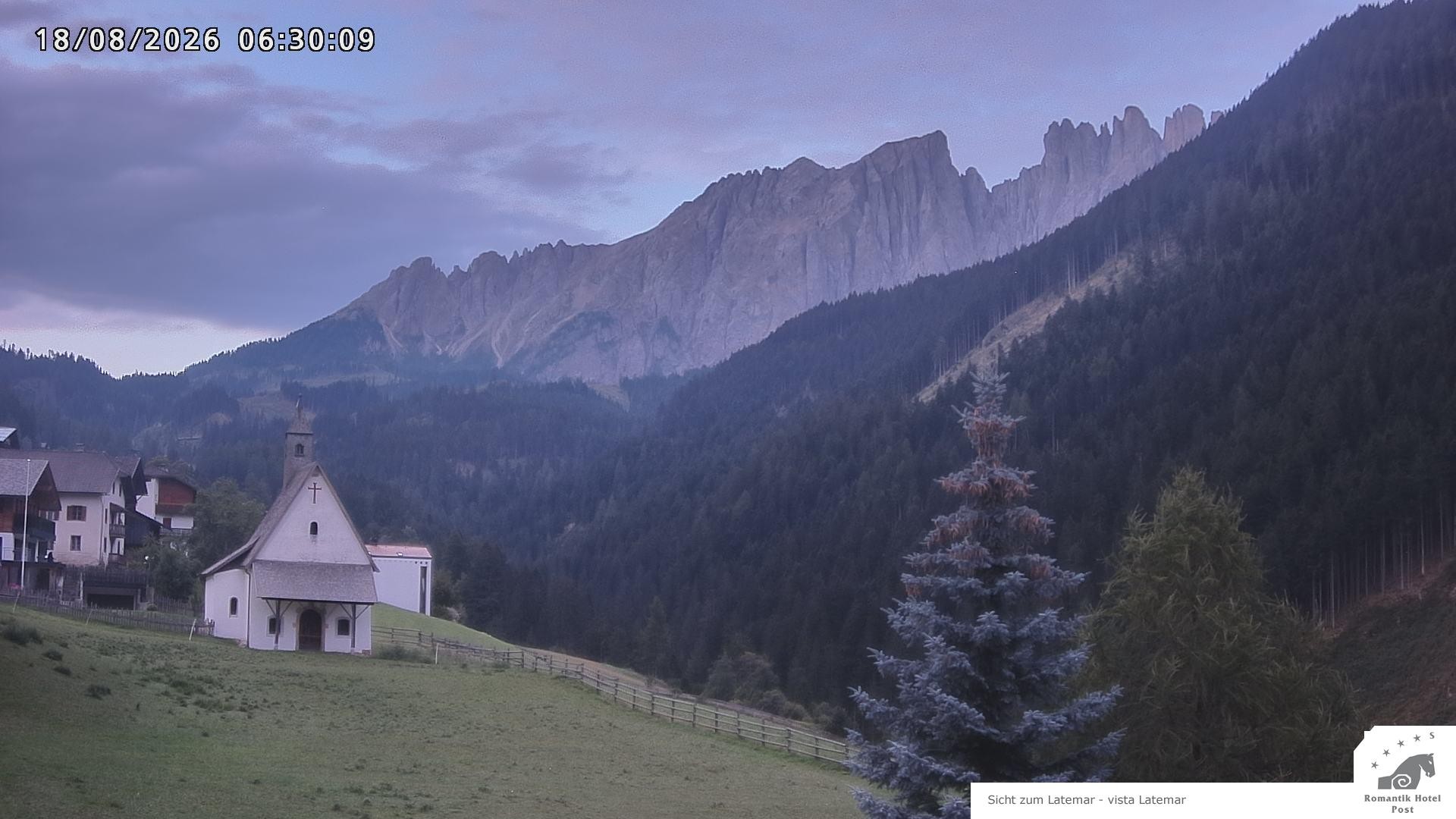 Archived image Webcam Welschnofen: Hotel Post
