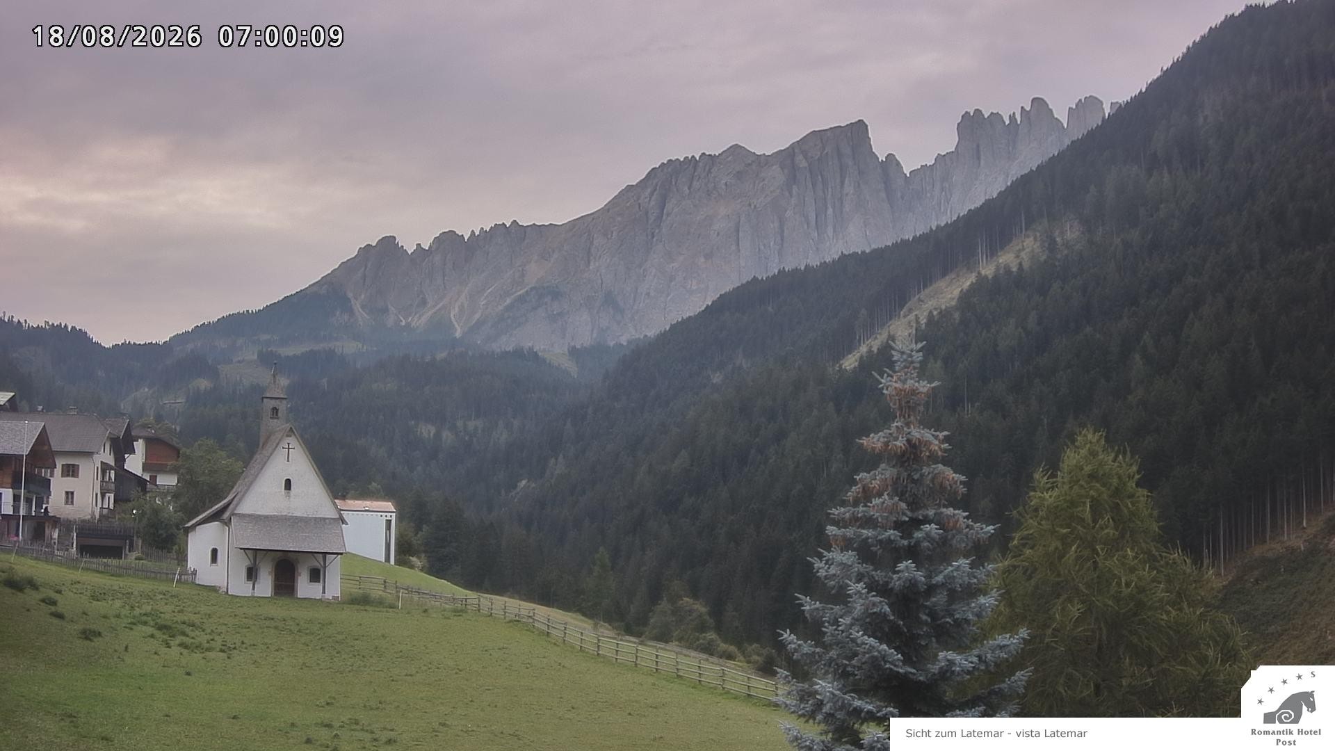 Archived image Webcam Welschnofen: Hotel Post