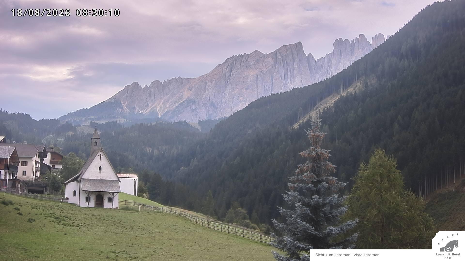 Archived image Webcam Welschnofen: Hotel Post