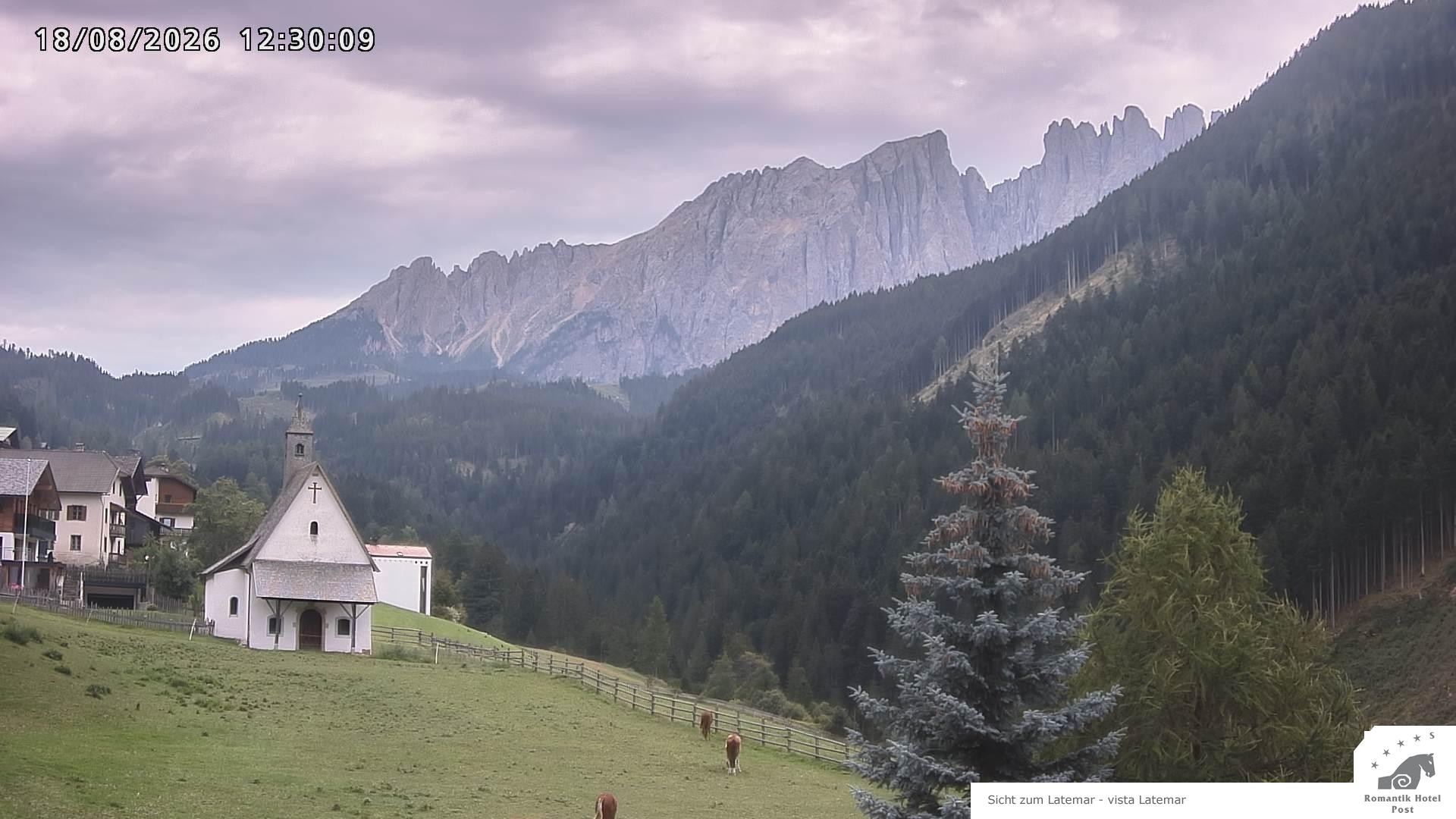 Archived image Webcam Welschnofen: Hotel Post