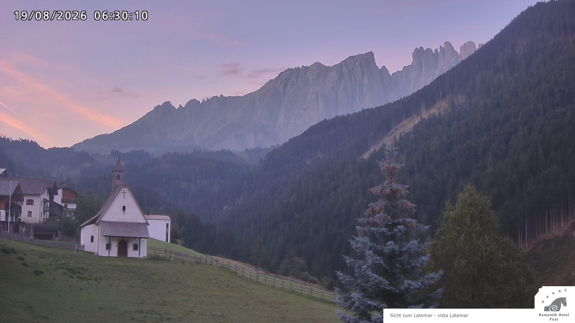Archived image Webcam Welschnofen: Hotel Post