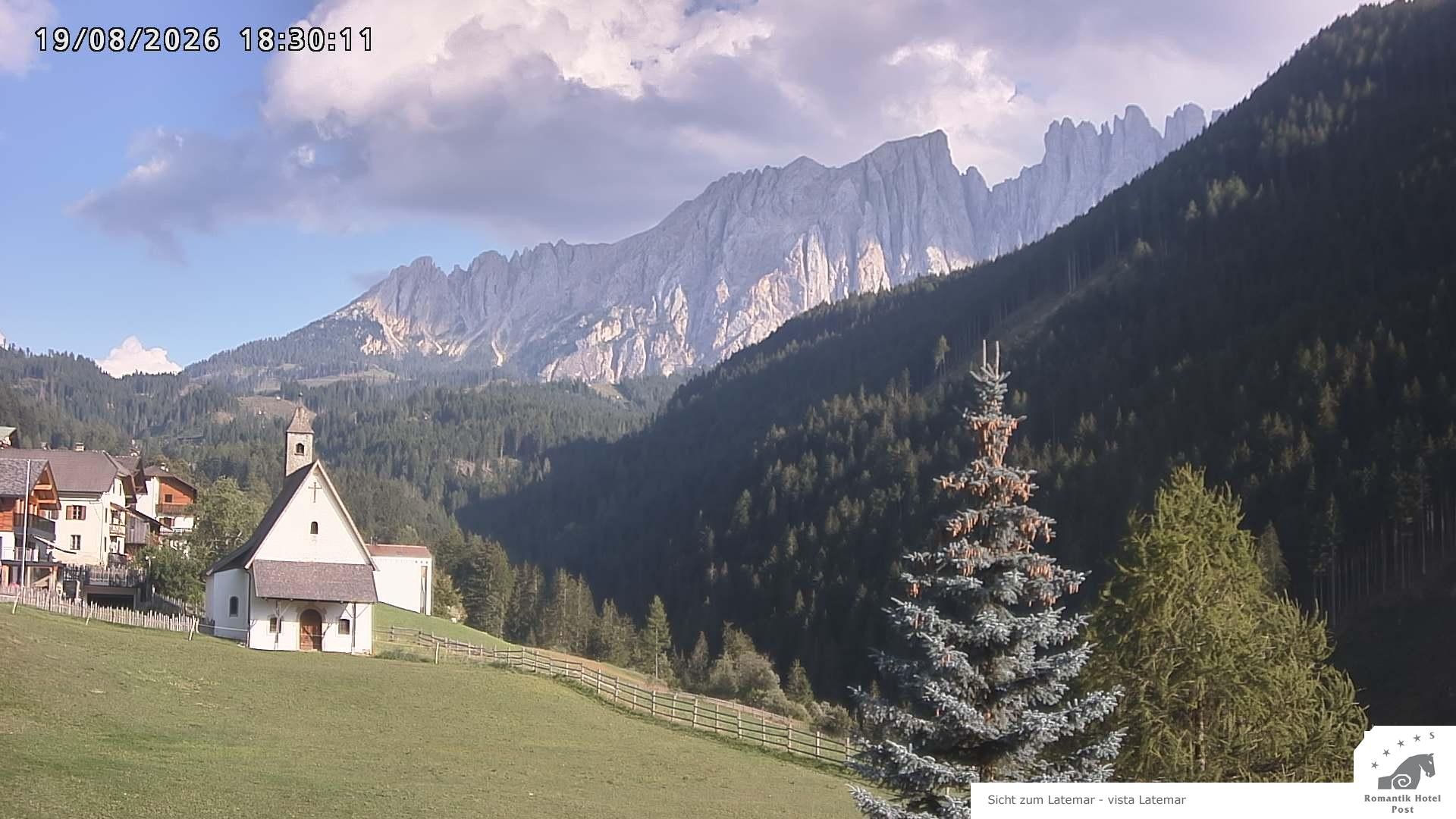 Archived image Webcam Welschnofen: Hotel Post