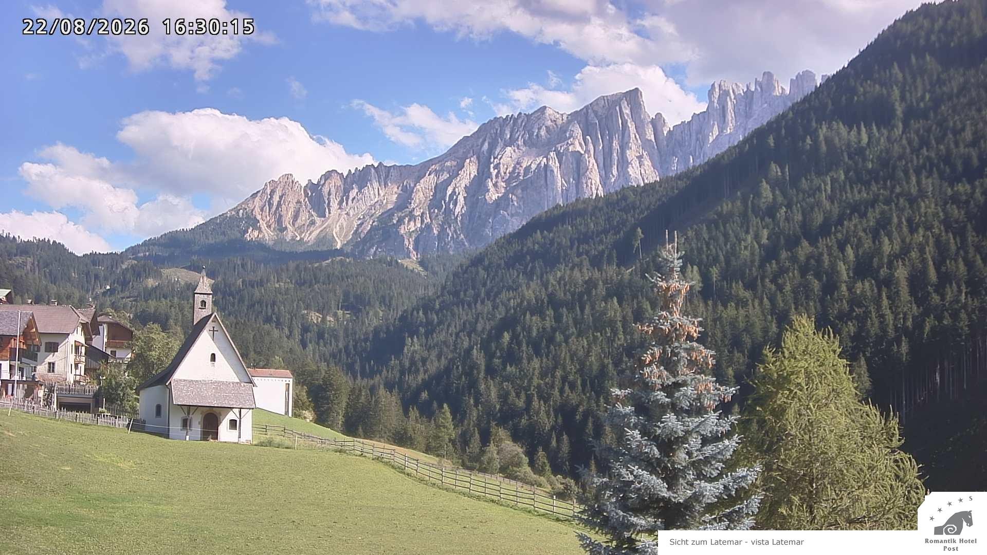 Archiv Foto Webcam Welschnofen: Romantik Hotel Post