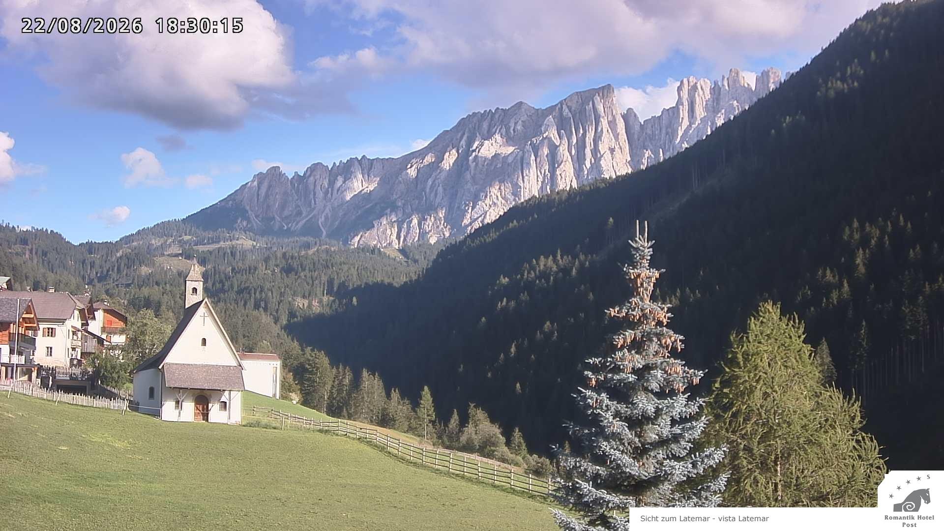 Archived image Webcam Welschnofen: Hotel Post