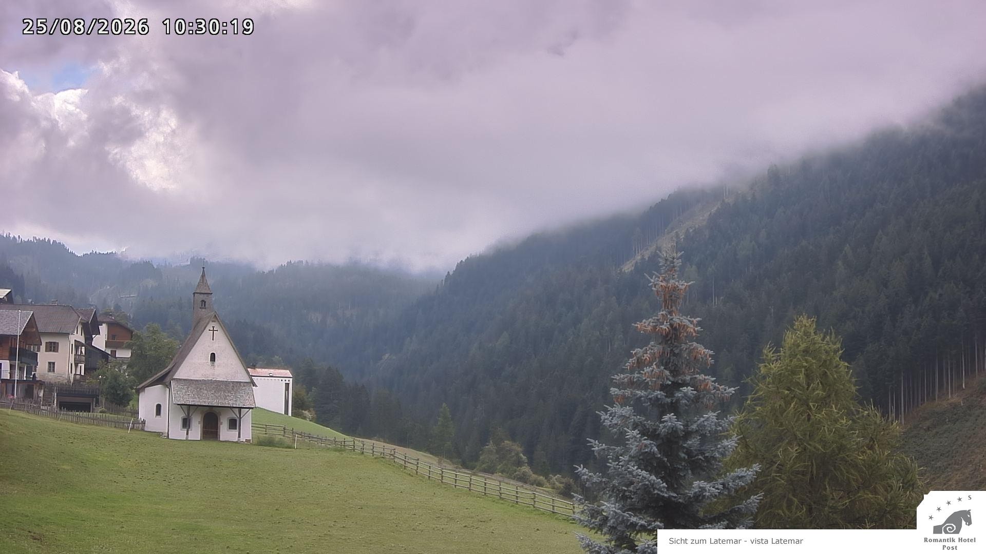 Archived image Webcam Welschnofen: Hotel Post