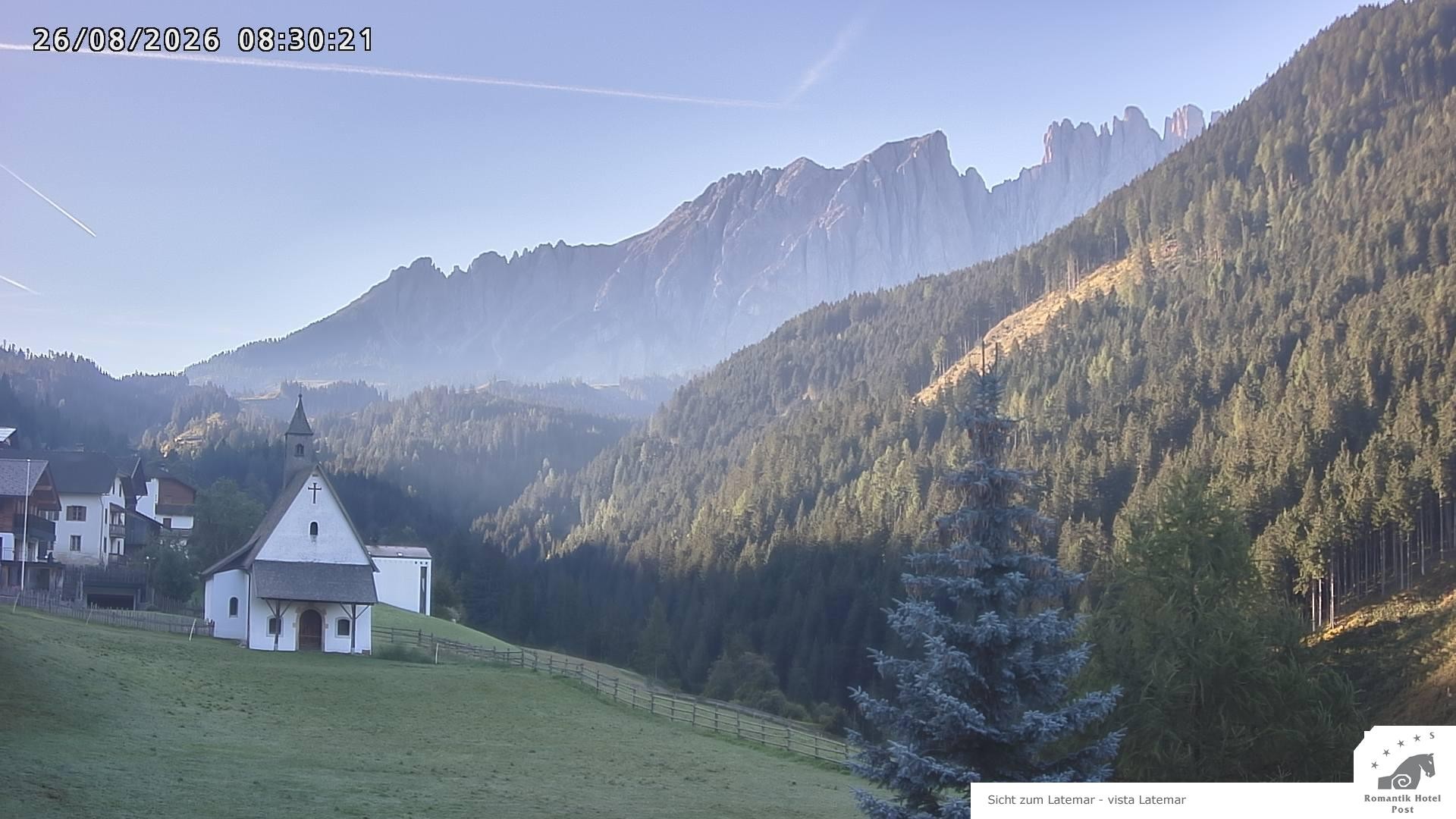 Archived image Webcam Welschnofen: Hotel Post