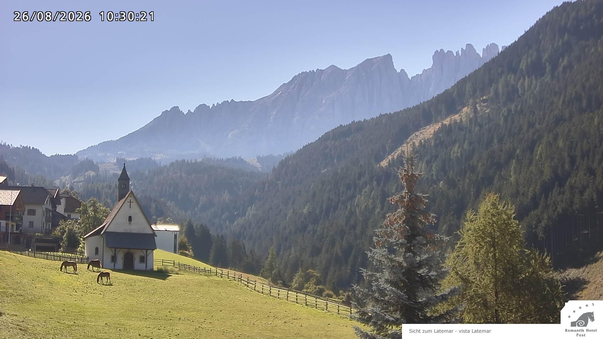 Archived image Webcam Welschnofen: Hotel Post