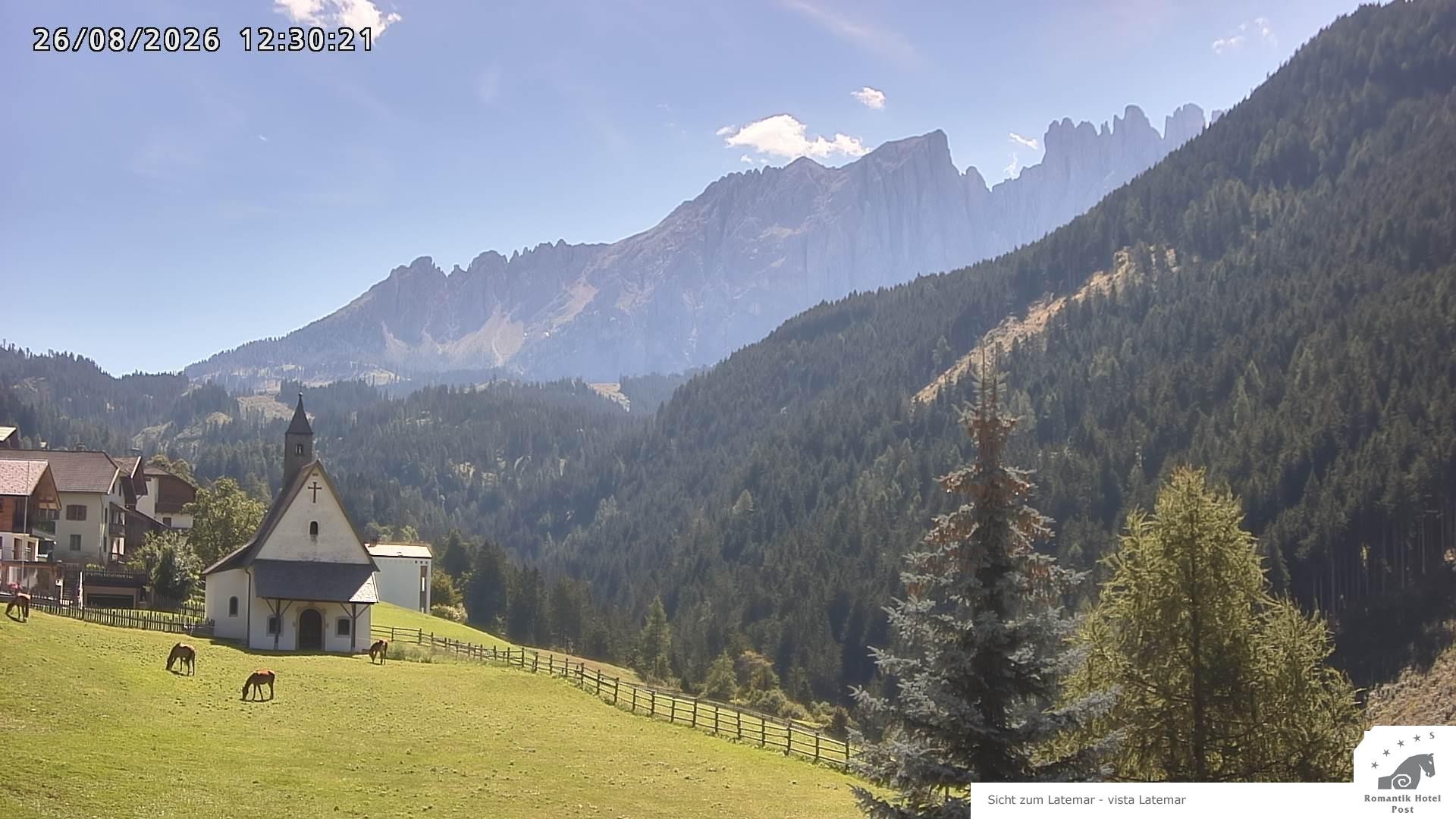 Archived image Webcam Welschnofen: Hotel Post