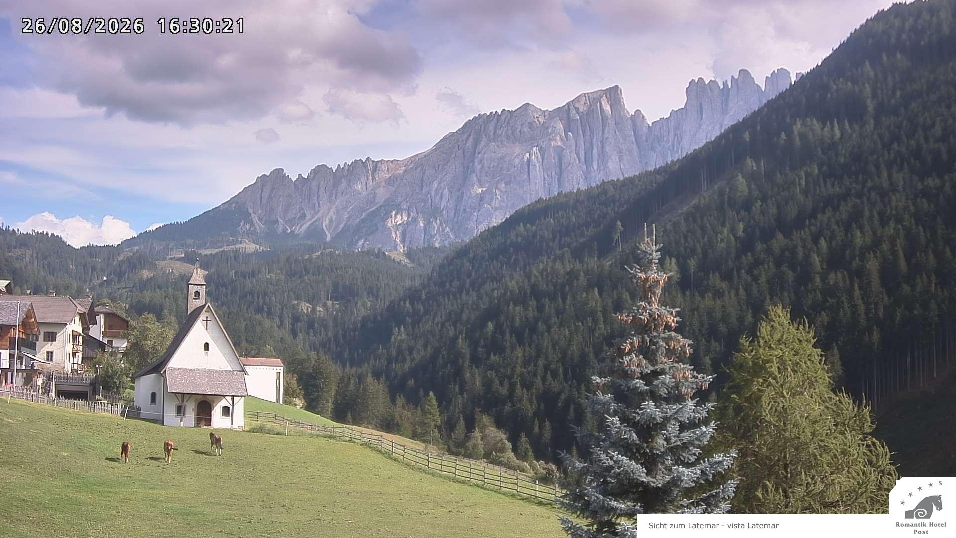 Archived image Webcam Welschnofen: Hotel Post