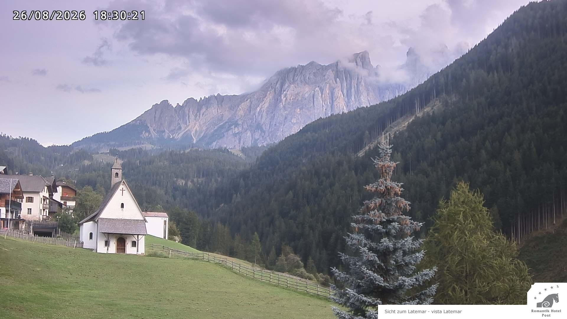 Archived image Webcam Welschnofen: Hotel Post