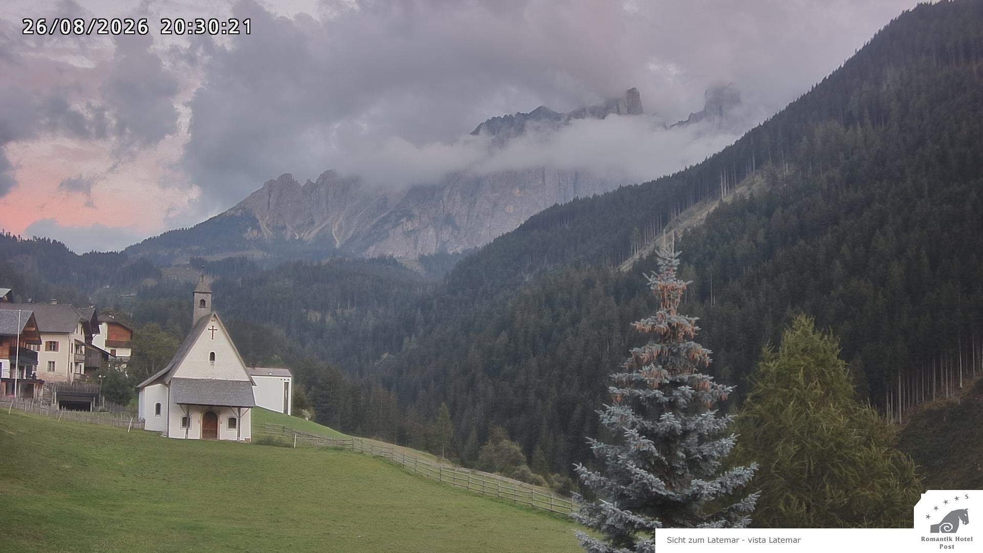Archived image Webcam Welschnofen: Hotel Post