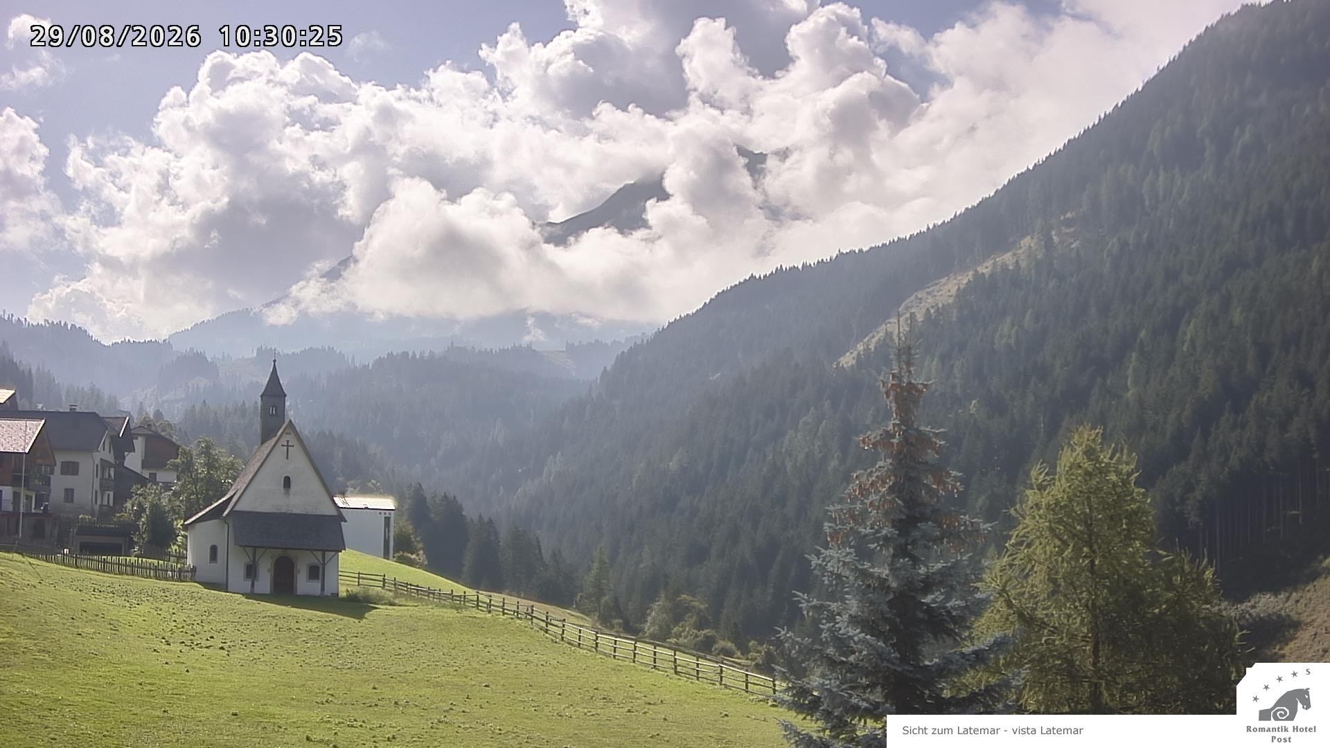 Archived image Webcam Welschnofen: Hotel Post