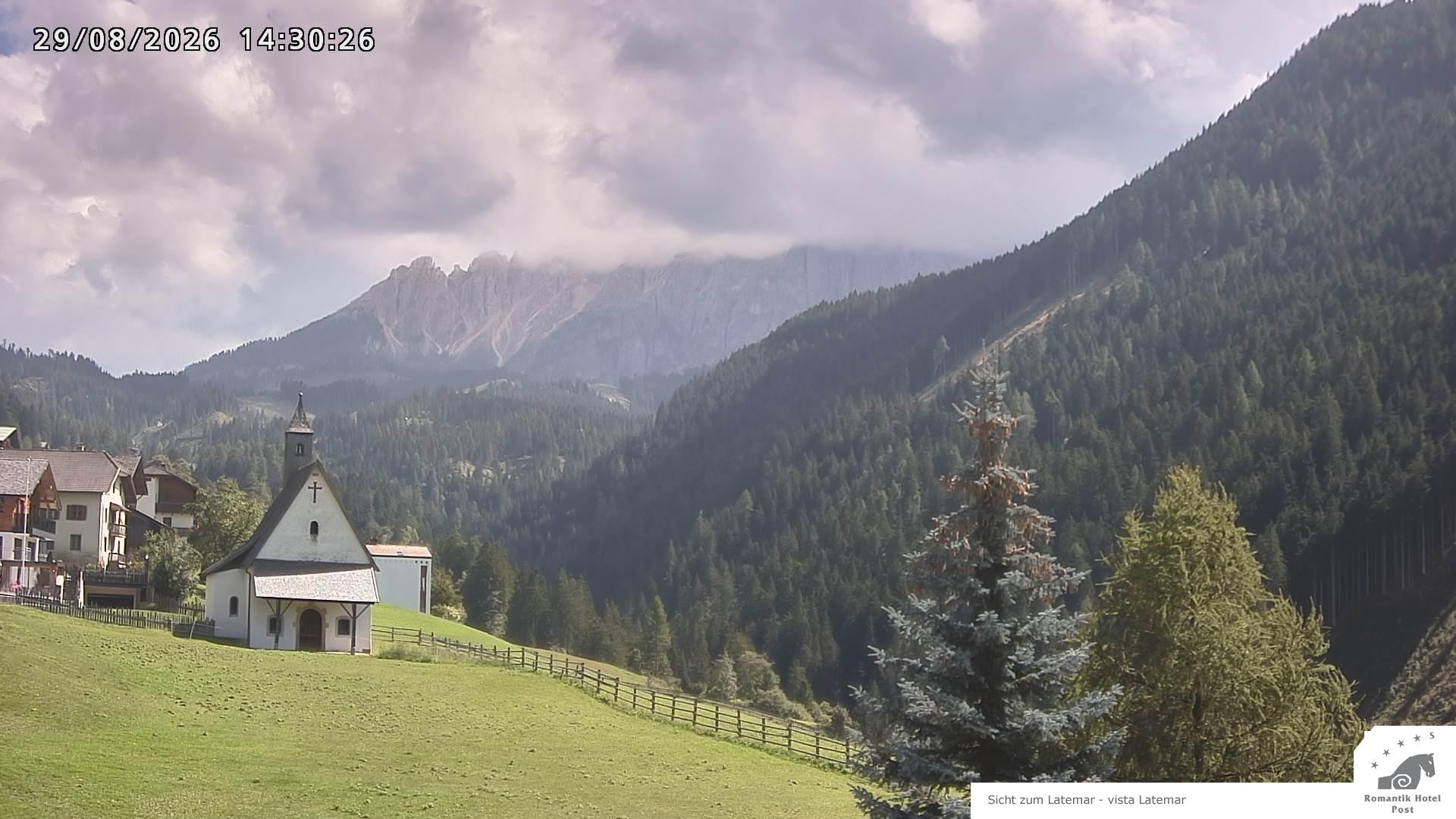 Archived image Webcam Welschnofen: Hotel Post