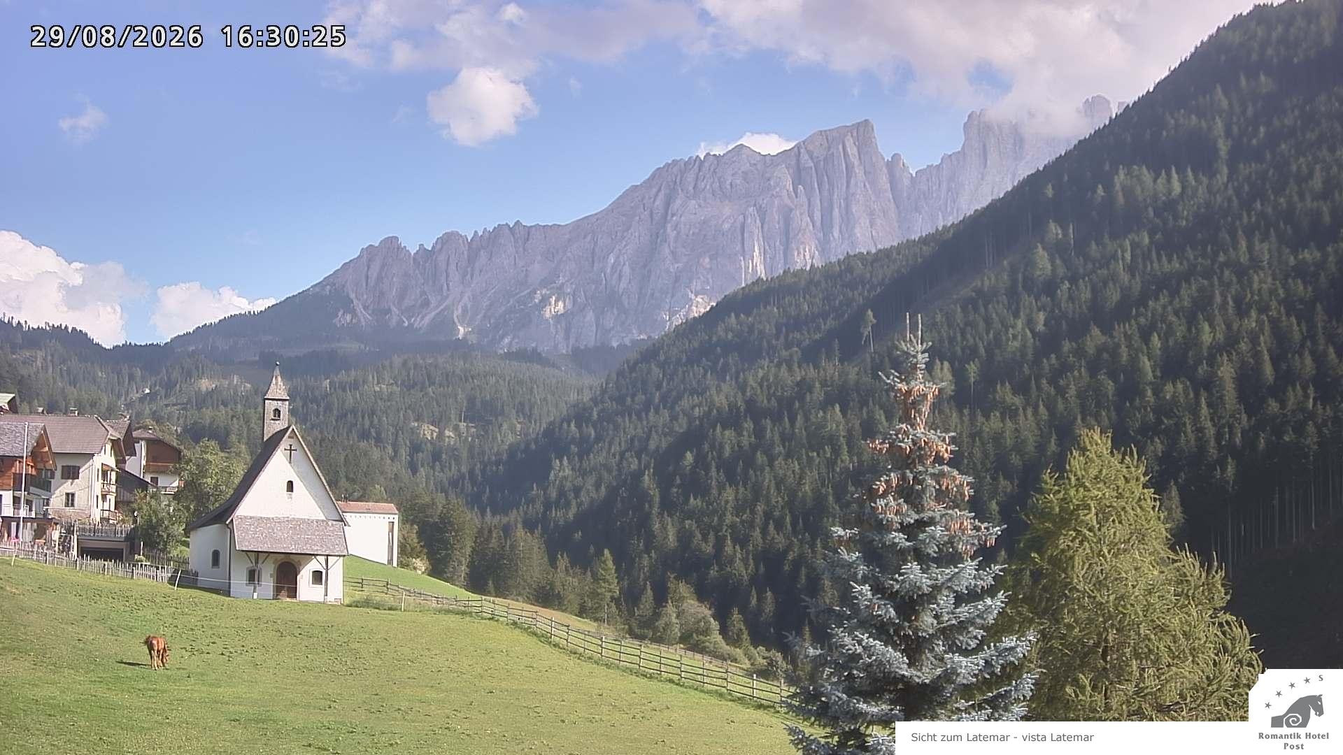 Archived image Webcam Welschnofen: Hotel Post