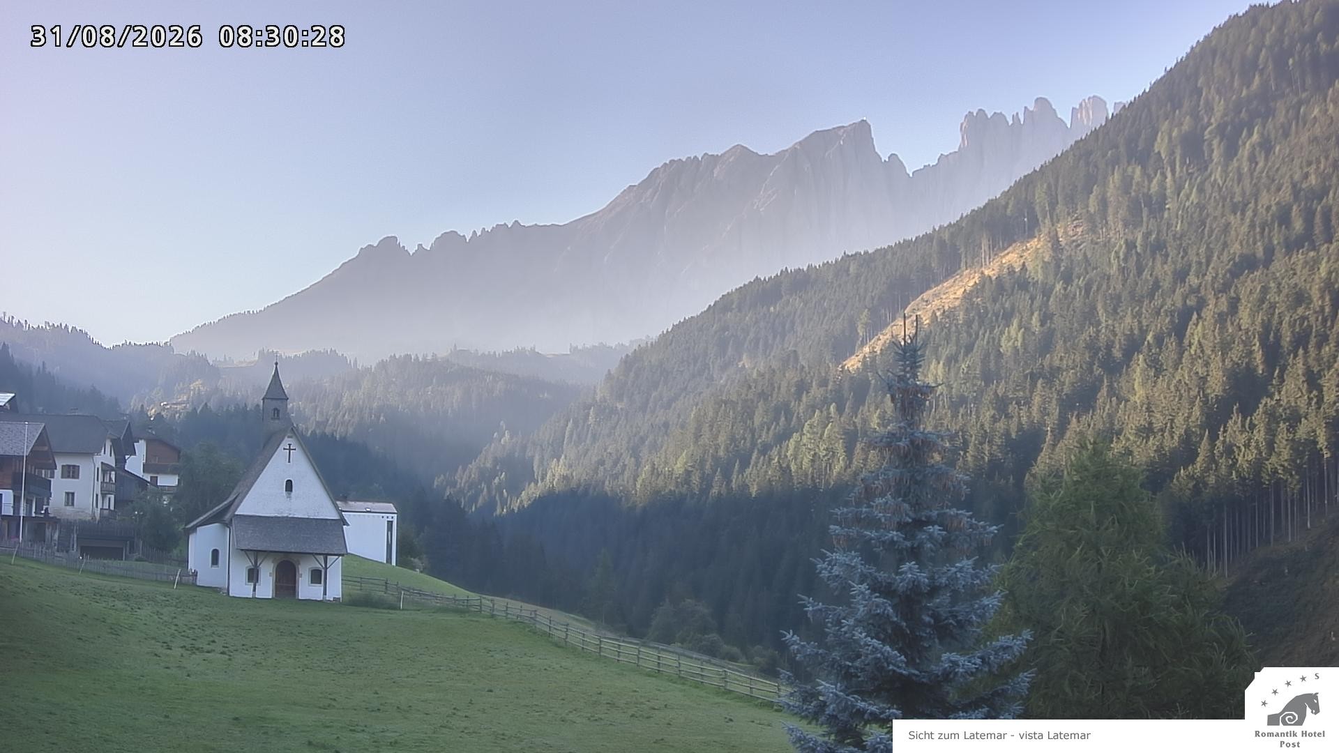 Archived image Webcam Welschnofen: Hotel Post