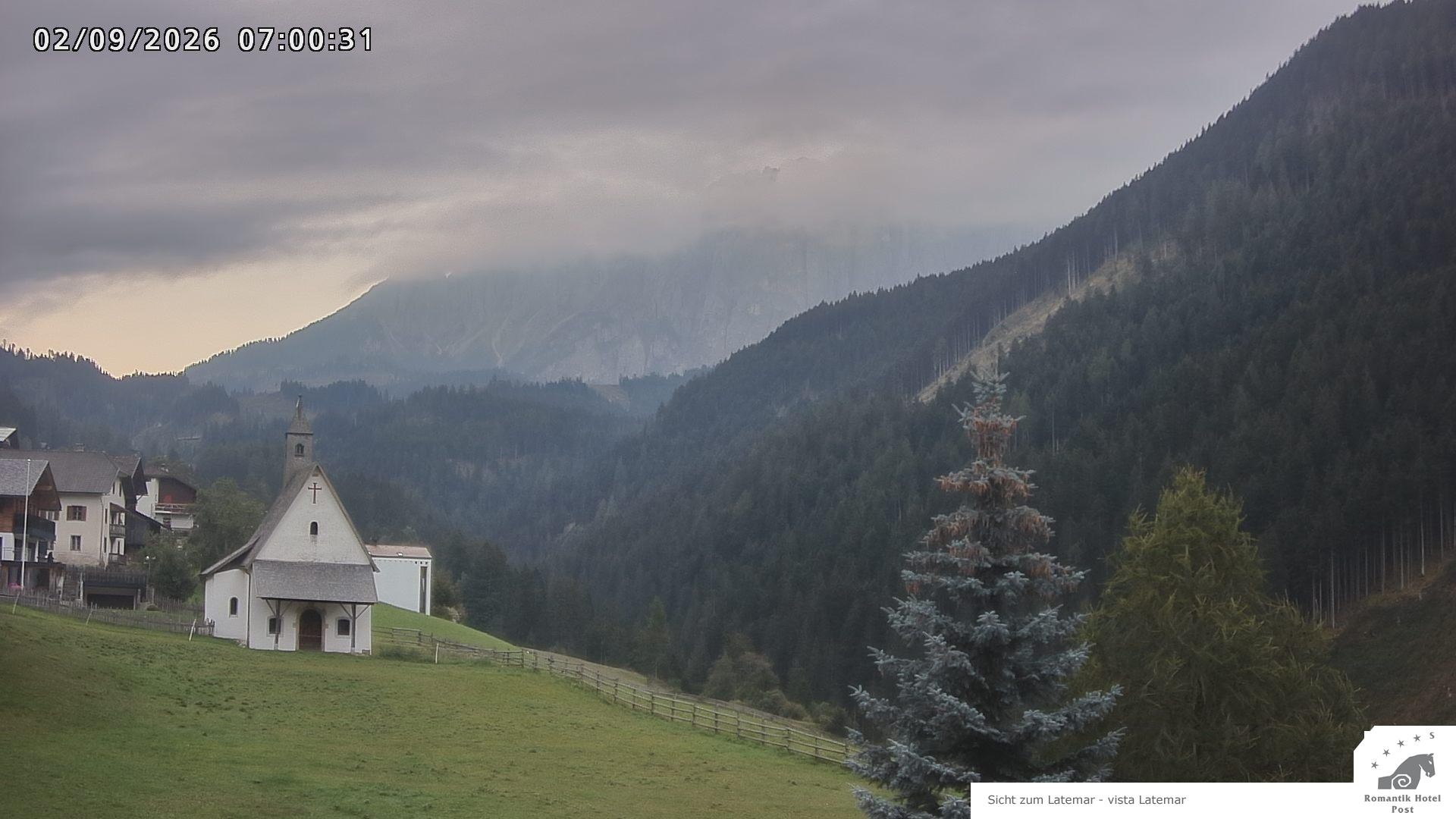 Archived image Webcam Welschnofen: Hotel Post