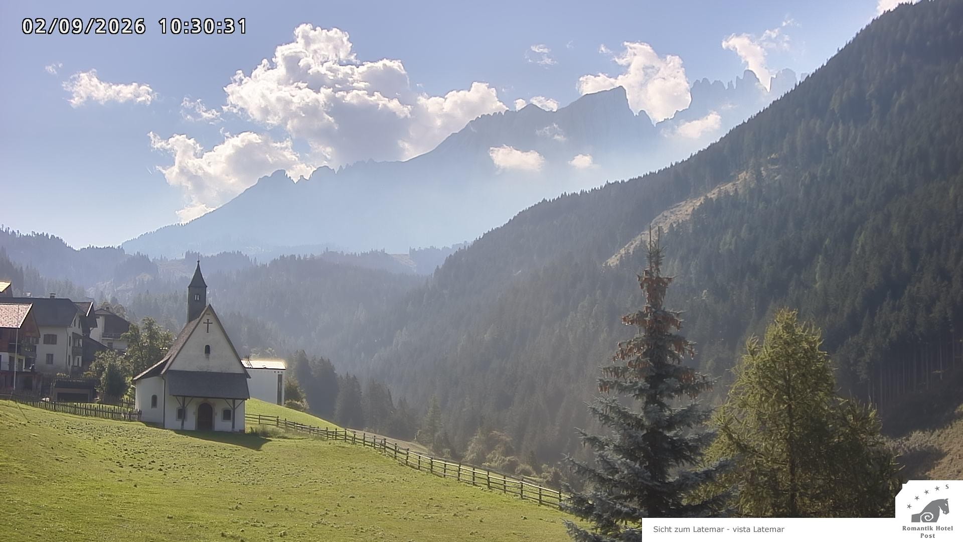 Archived image Webcam Welschnofen: Hotel Post