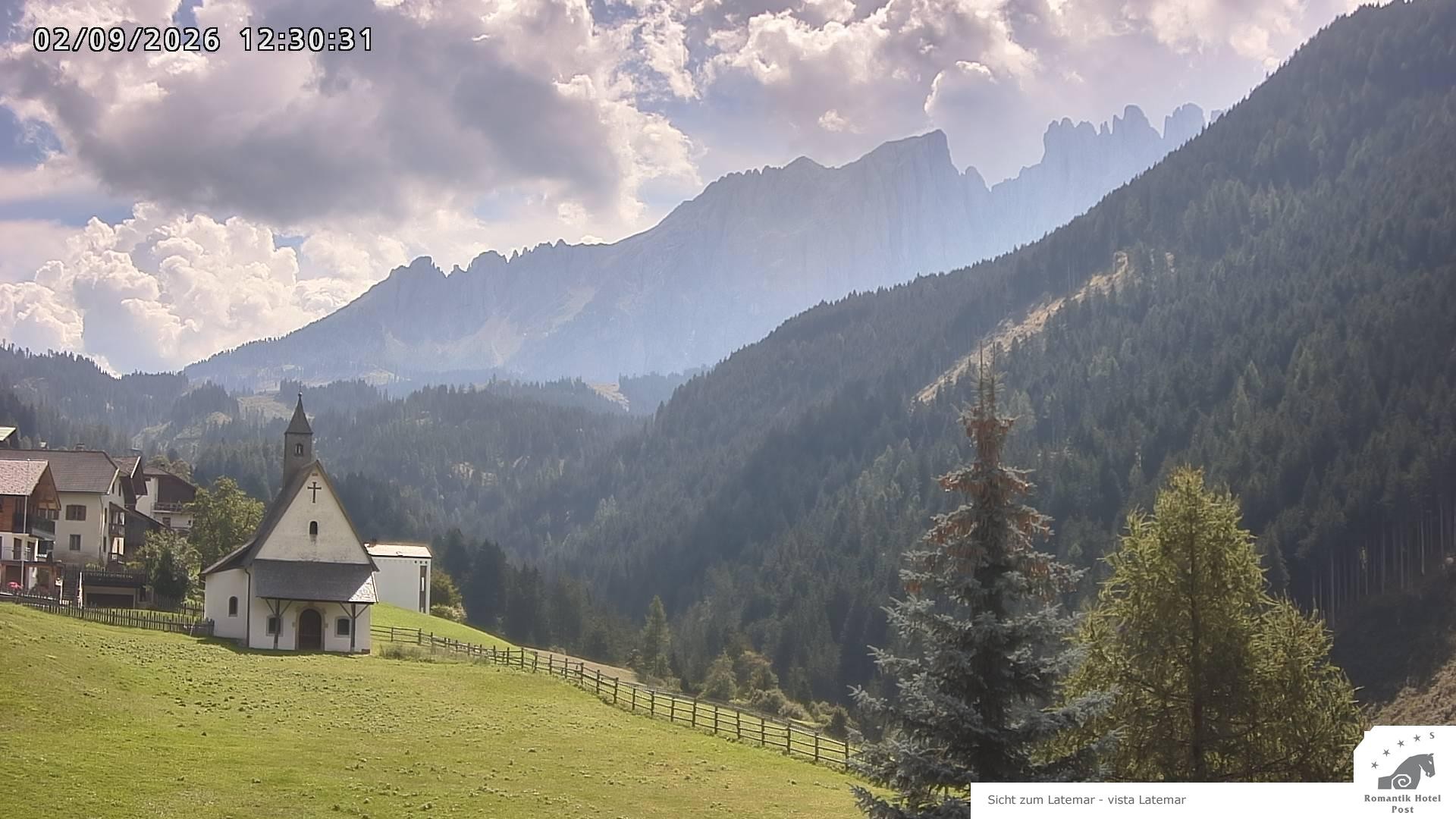 Archived image Webcam Welschnofen: Hotel Post