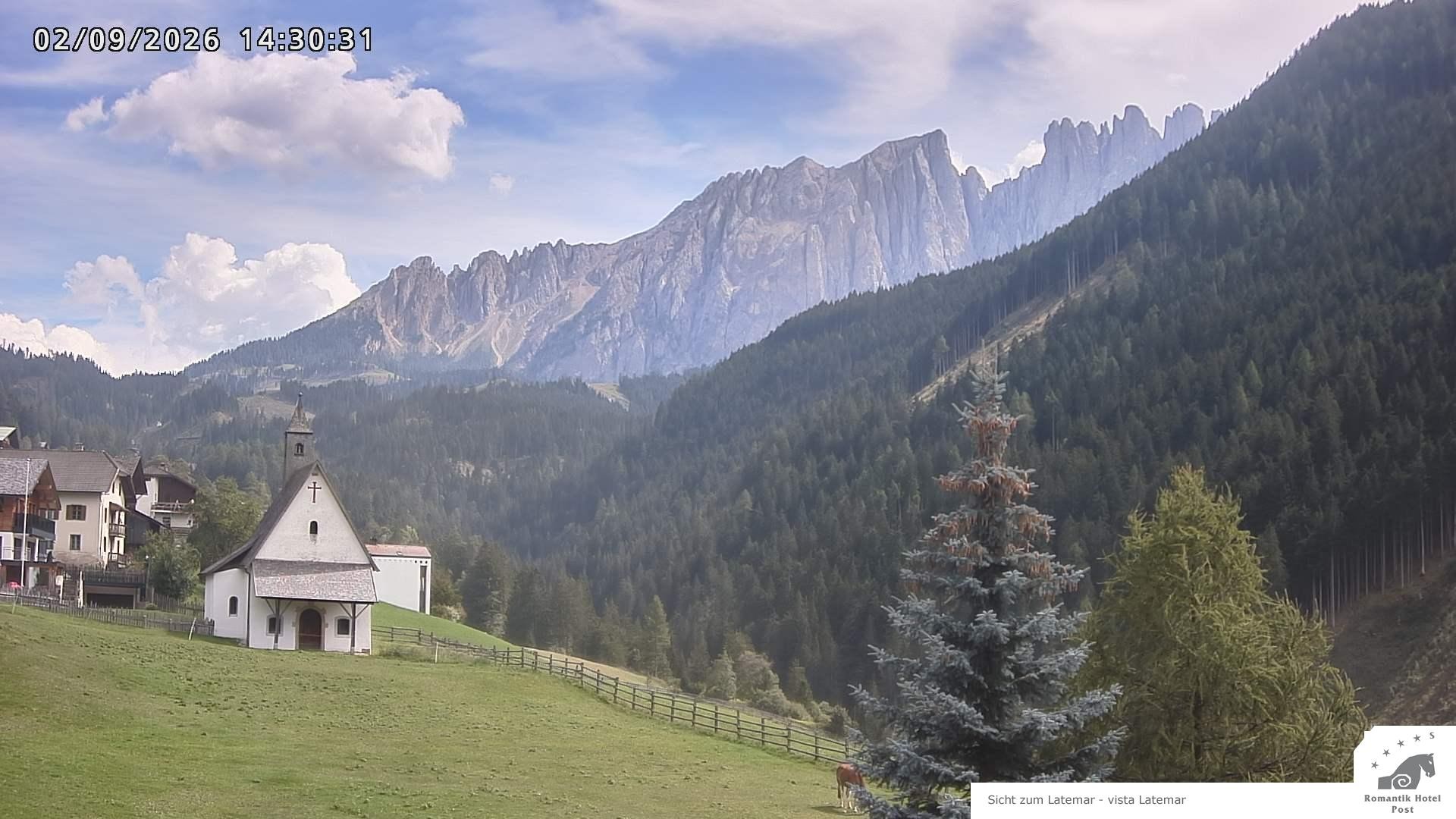 Archived image Webcam Welschnofen: Hotel Post