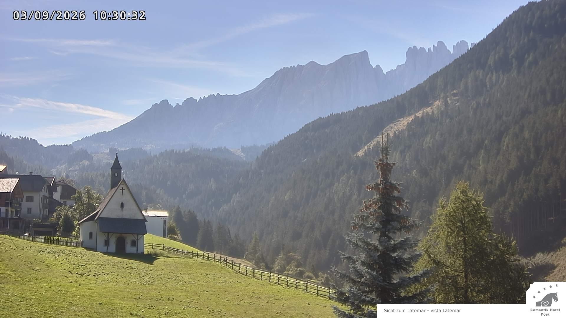 Archiv Foto Webcam Welschnofen: Romantik Hotel Post