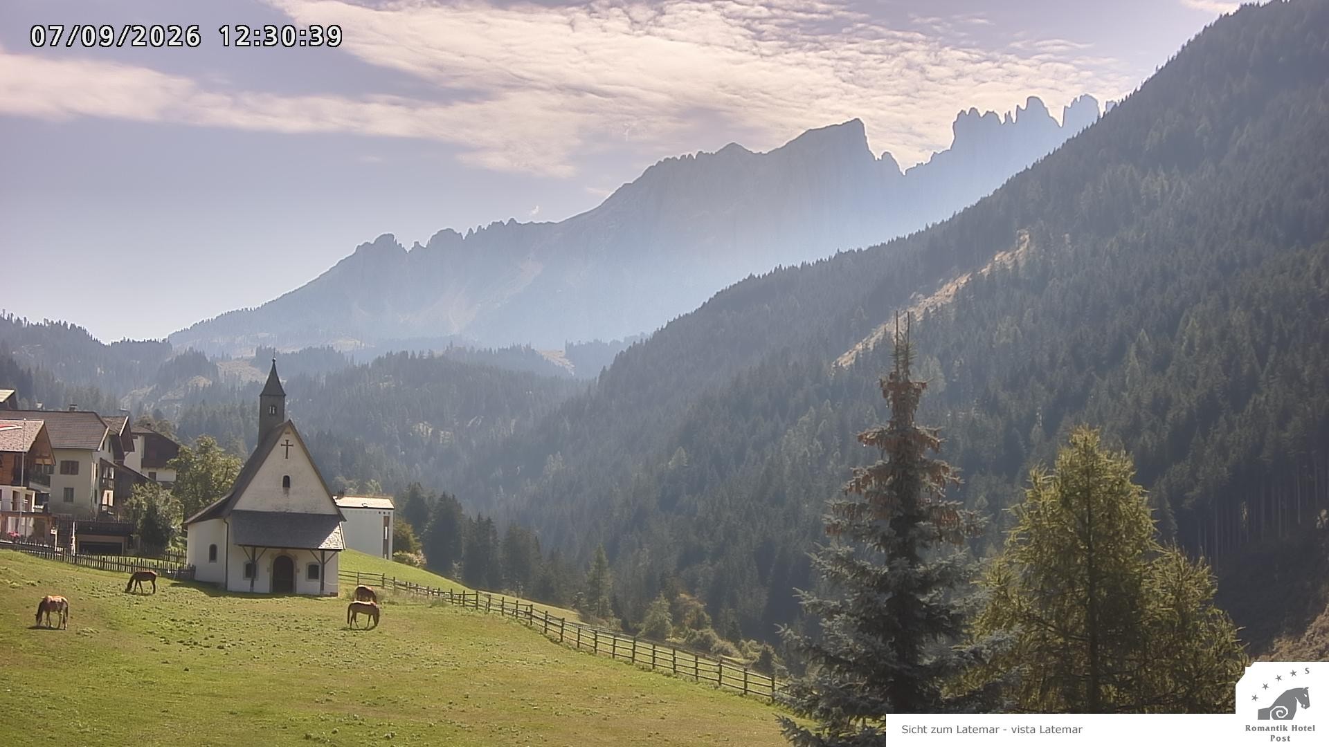 Archiv Foto Webcam Welschnofen: Romantik Hotel Post
