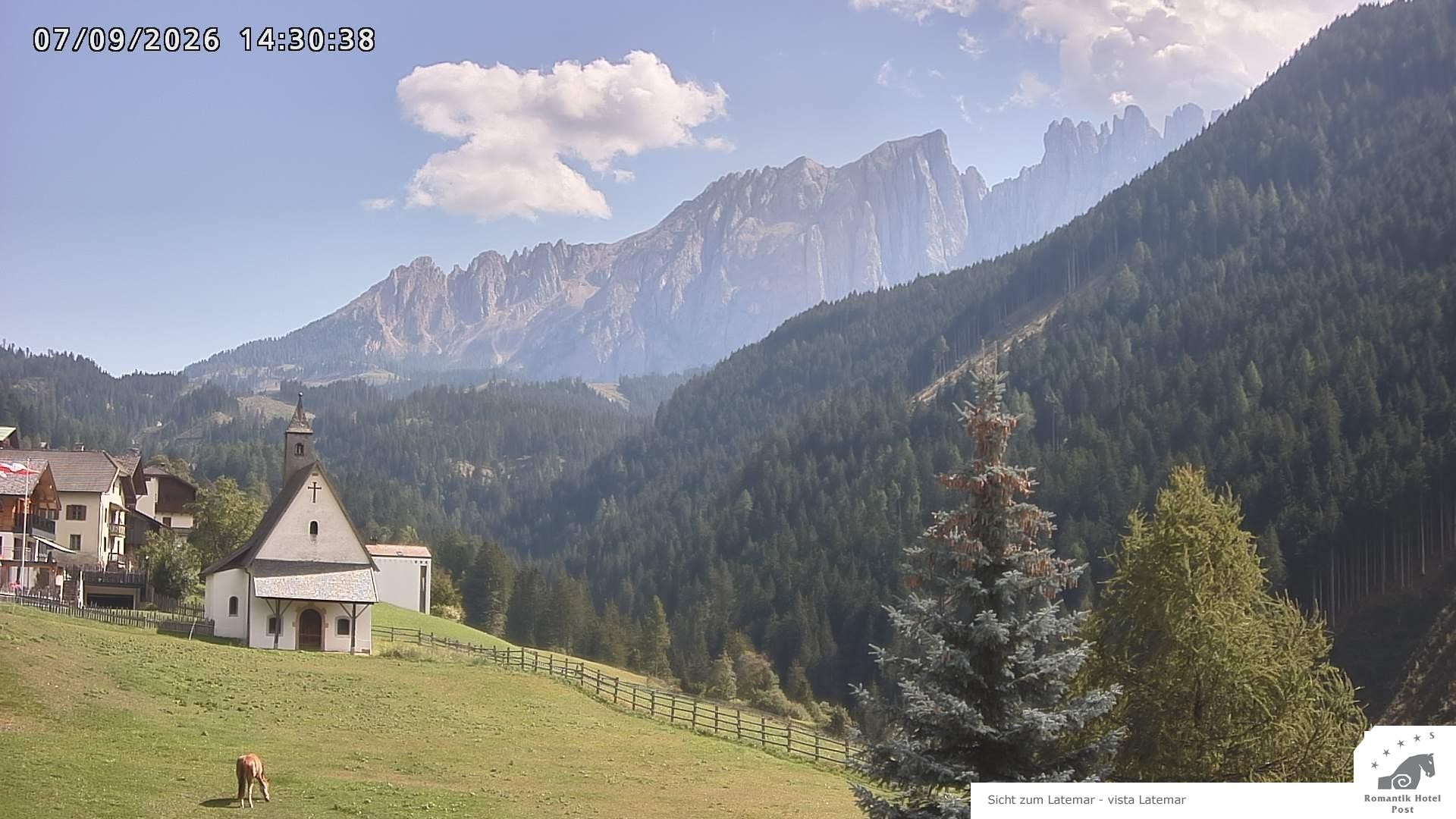 Archiv Foto Webcam Welschnofen: Romantik Hotel Post